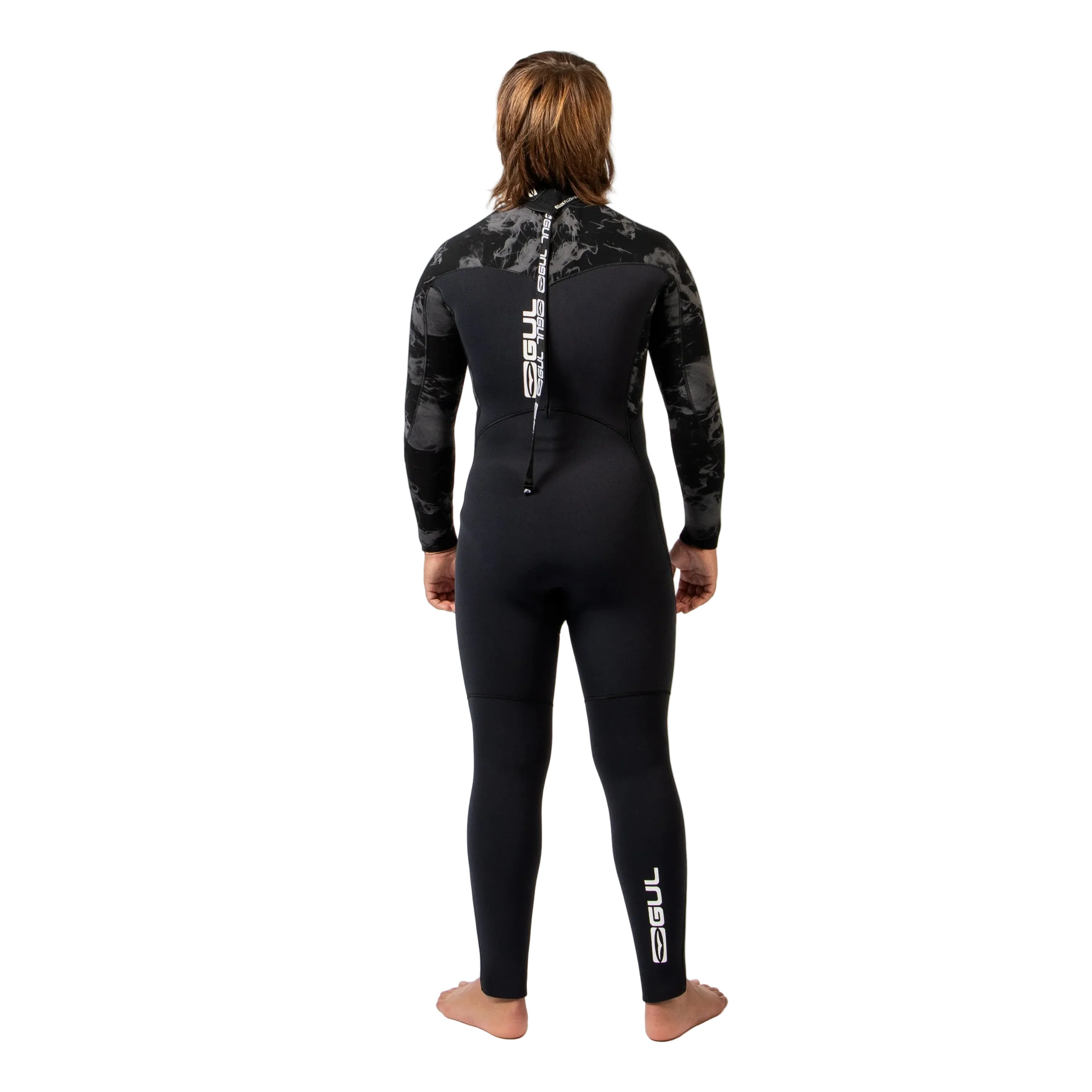 Kids' Flexor 5/4/3 Yulex Steamer Wetsuit - Black - Image 3