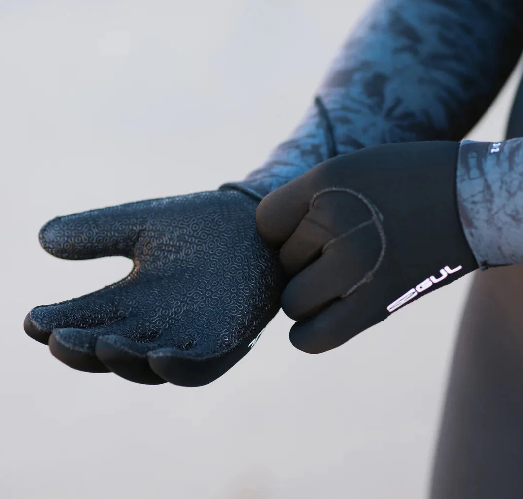 Unisex Powerglove 5mm Natur Blindstitch Gloves - Black - Image 2