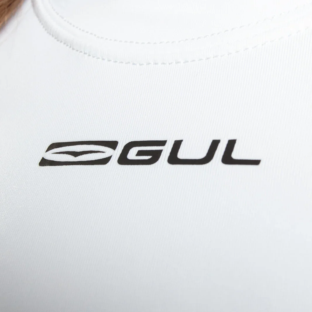 Kids' UV Protection Long Sleeve Rashvest - White - Image 4