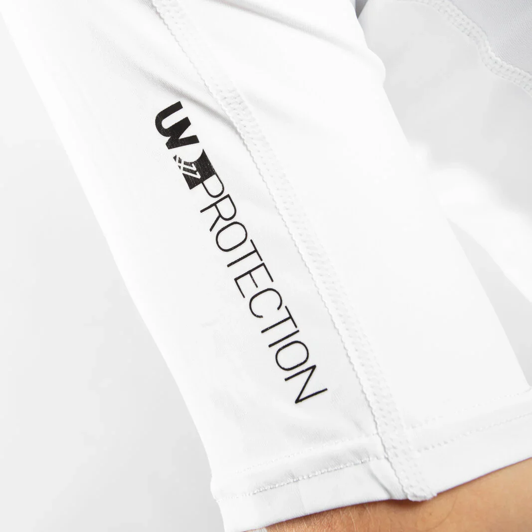 Kids' UV Protection Long Sleeve Rashvest - White - Image 5