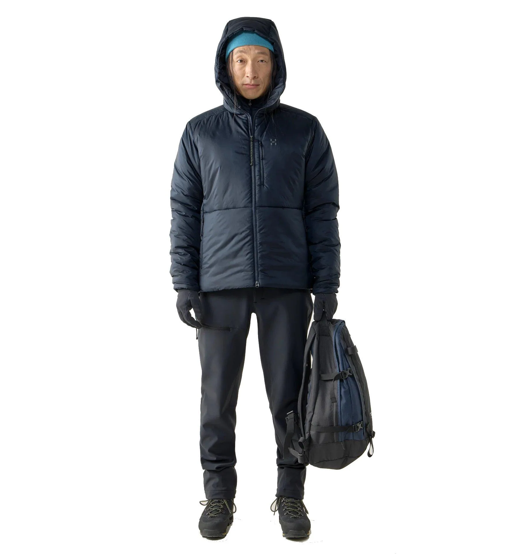 Men's Breeze Mimic Hooded Jacket - Navy - Image 7