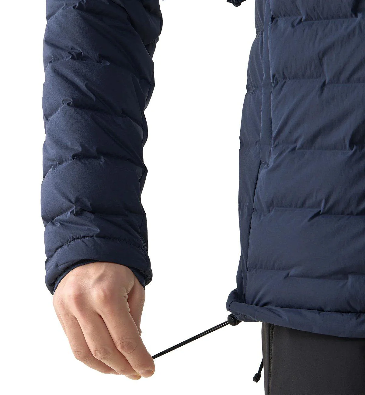Men's Spitz Down Hooded Jacket - Navy - Image 7