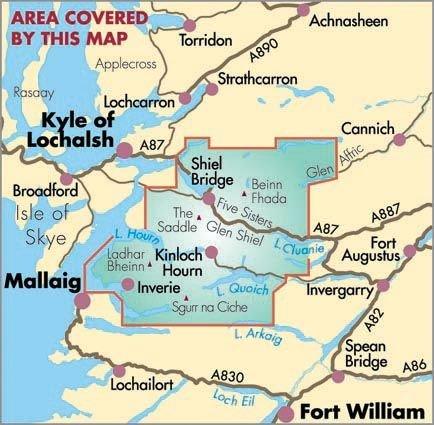 Knoydart Glen Affric BMC Mountain Map