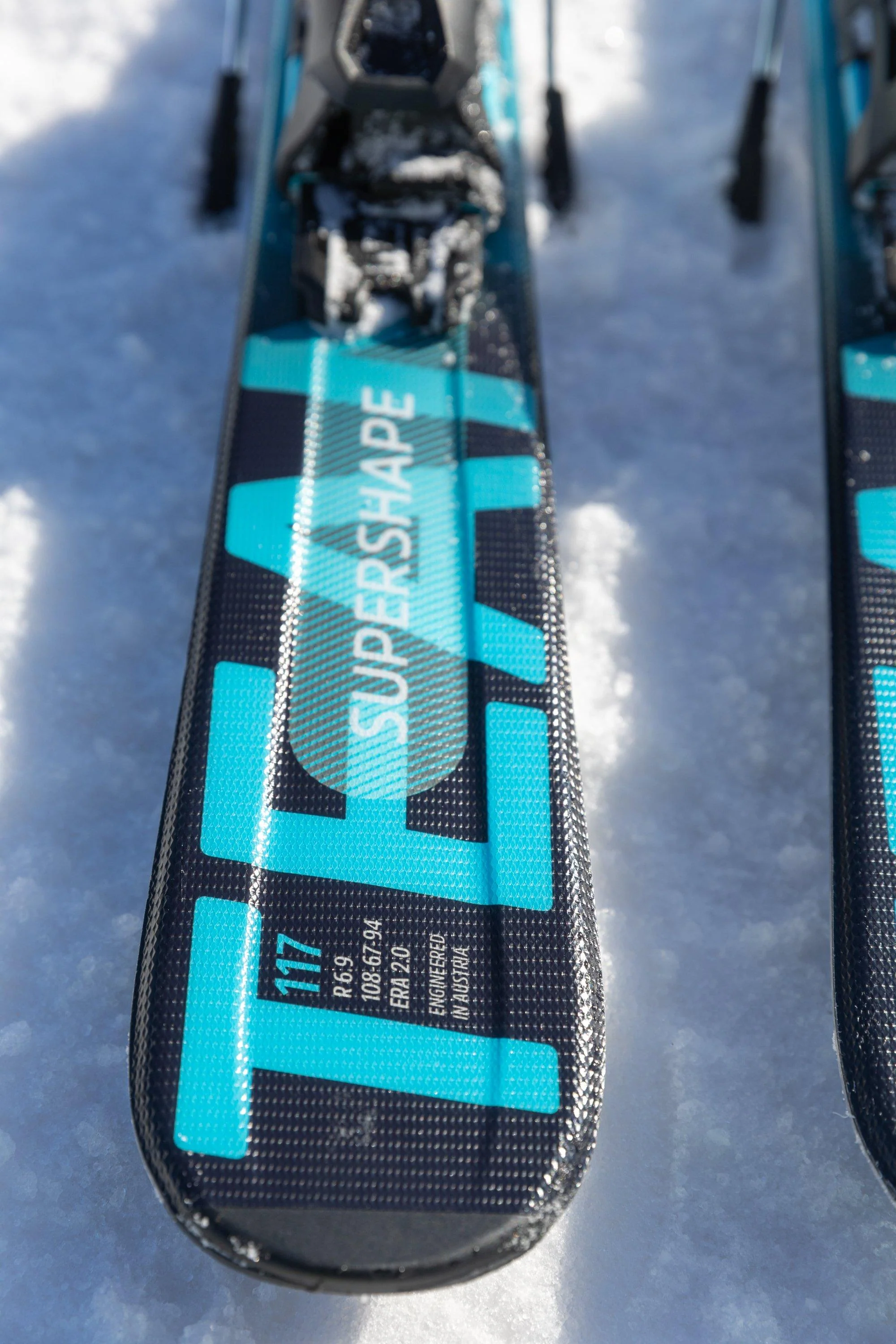 Kids' Supershape Team Easy Skis + SX4.5 GW CA Binders - White / Speed Blue - Image 2