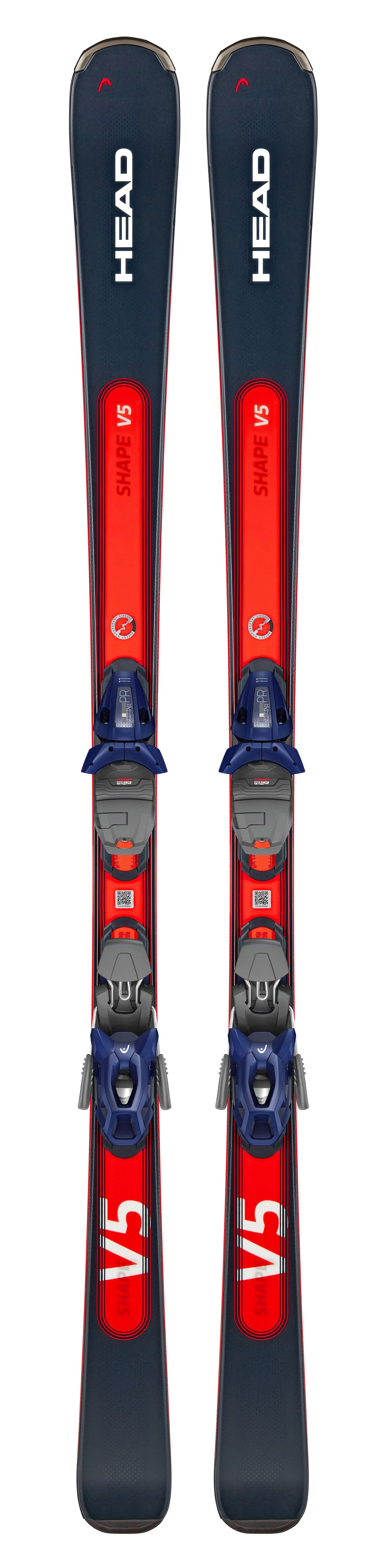 Men's Shape e.V5 Skis + PR11 GW Binders - Navy / Red