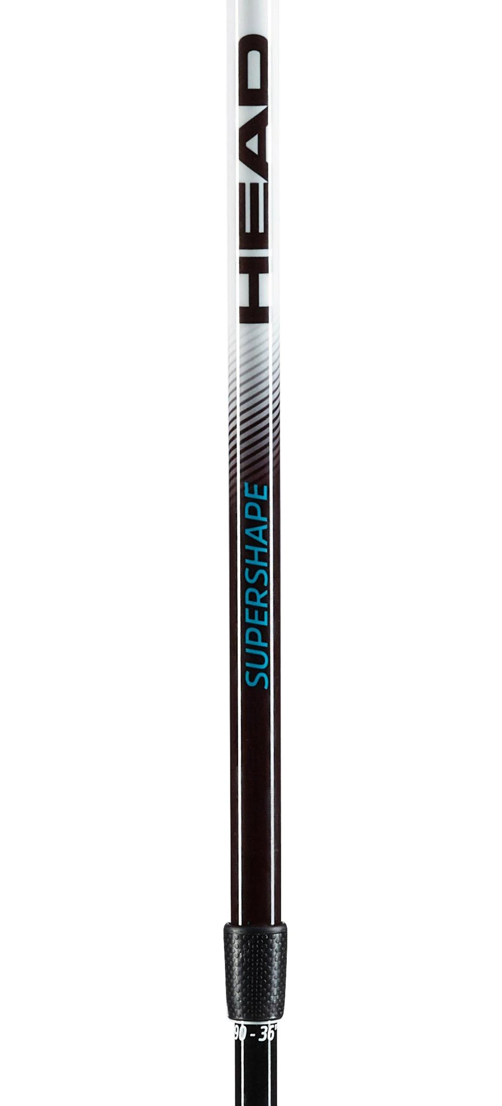 Kids' Supershape Team Adjustable Ski Poles - Black / White - Image 3