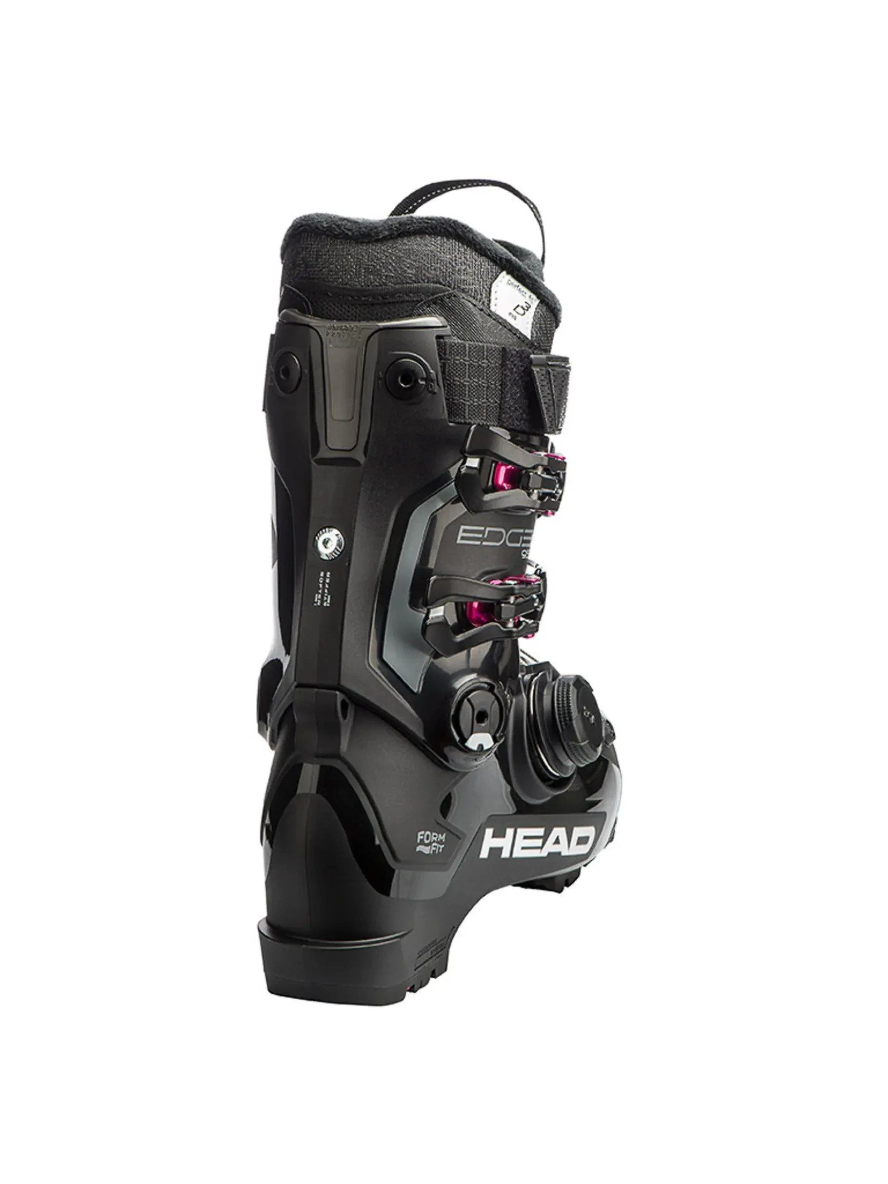 Women's Edge 95 HV GW BOA Ski Boot - Black / Fuchsia - Image 3
