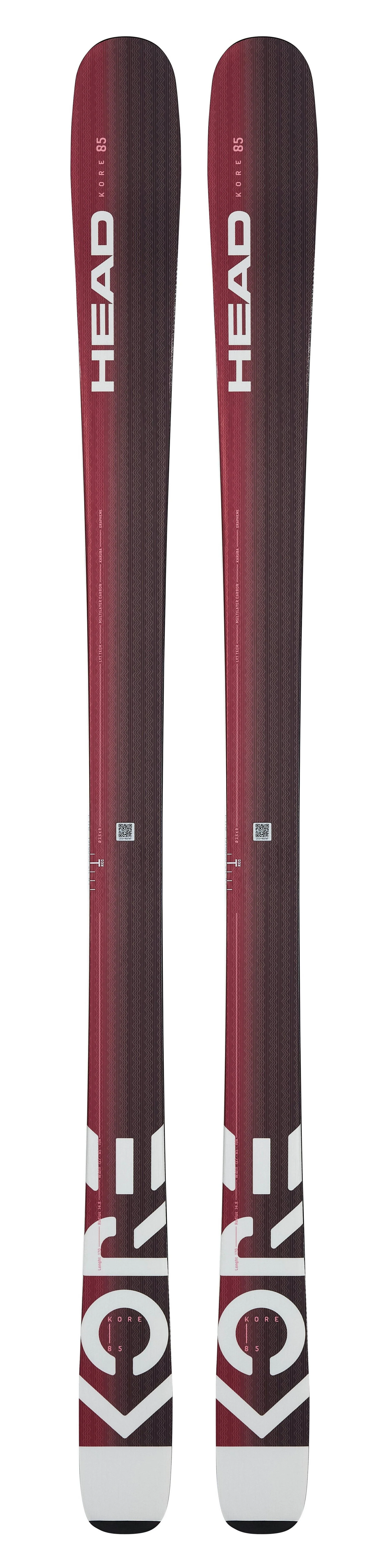 Women's KORE 85 Ski (Skis Only) - Anthracite/Purple