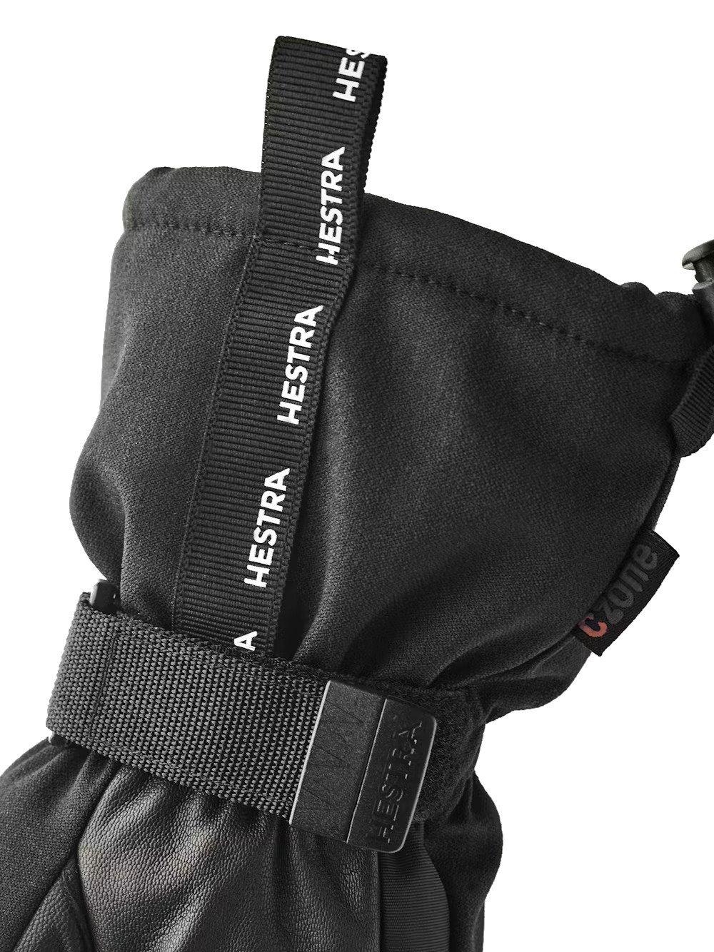 Men's CZone Mountain 3-Finger Ski Gloves - Black - Image 6