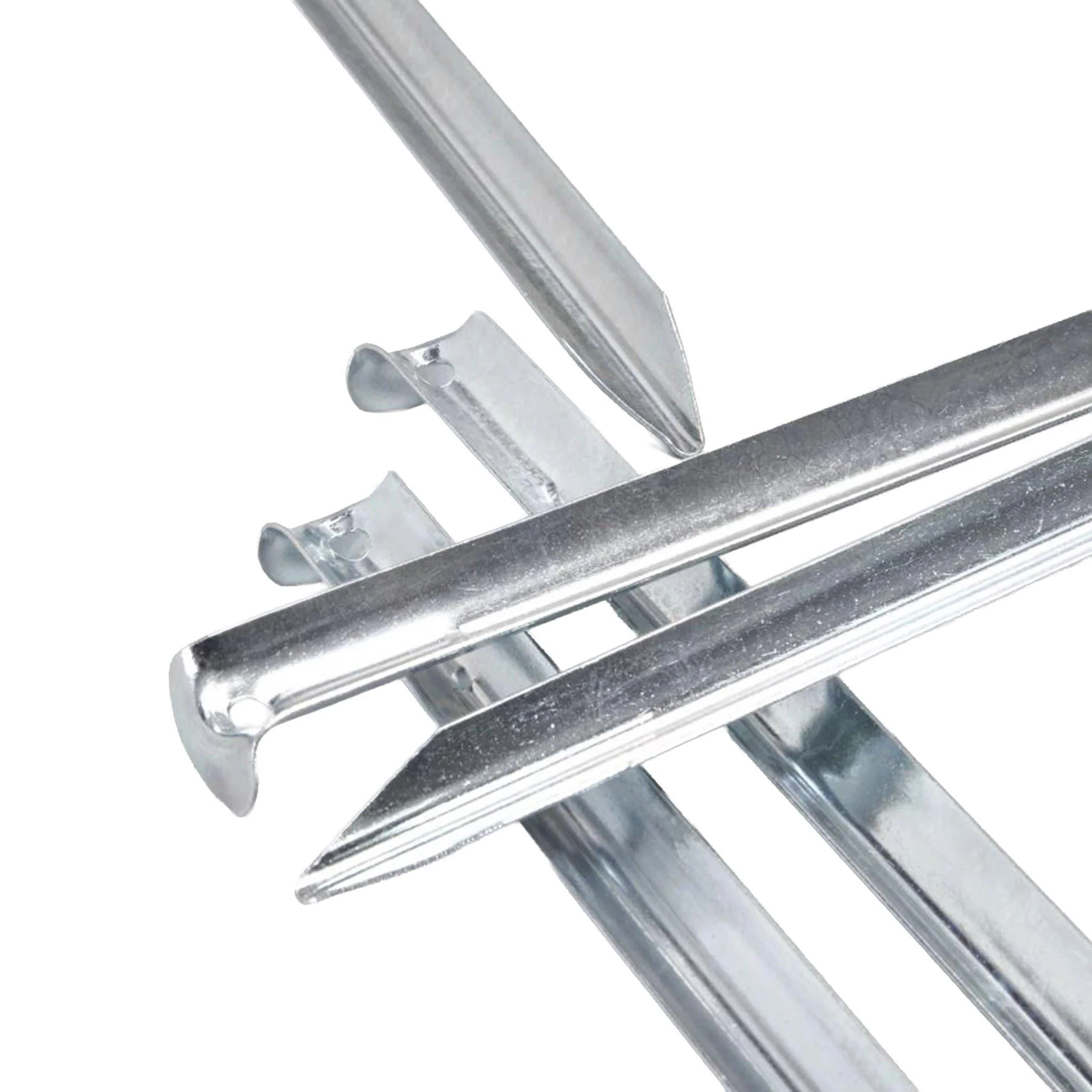 V Shaped Steel Tent Pegs - 5 Pack - Image 2