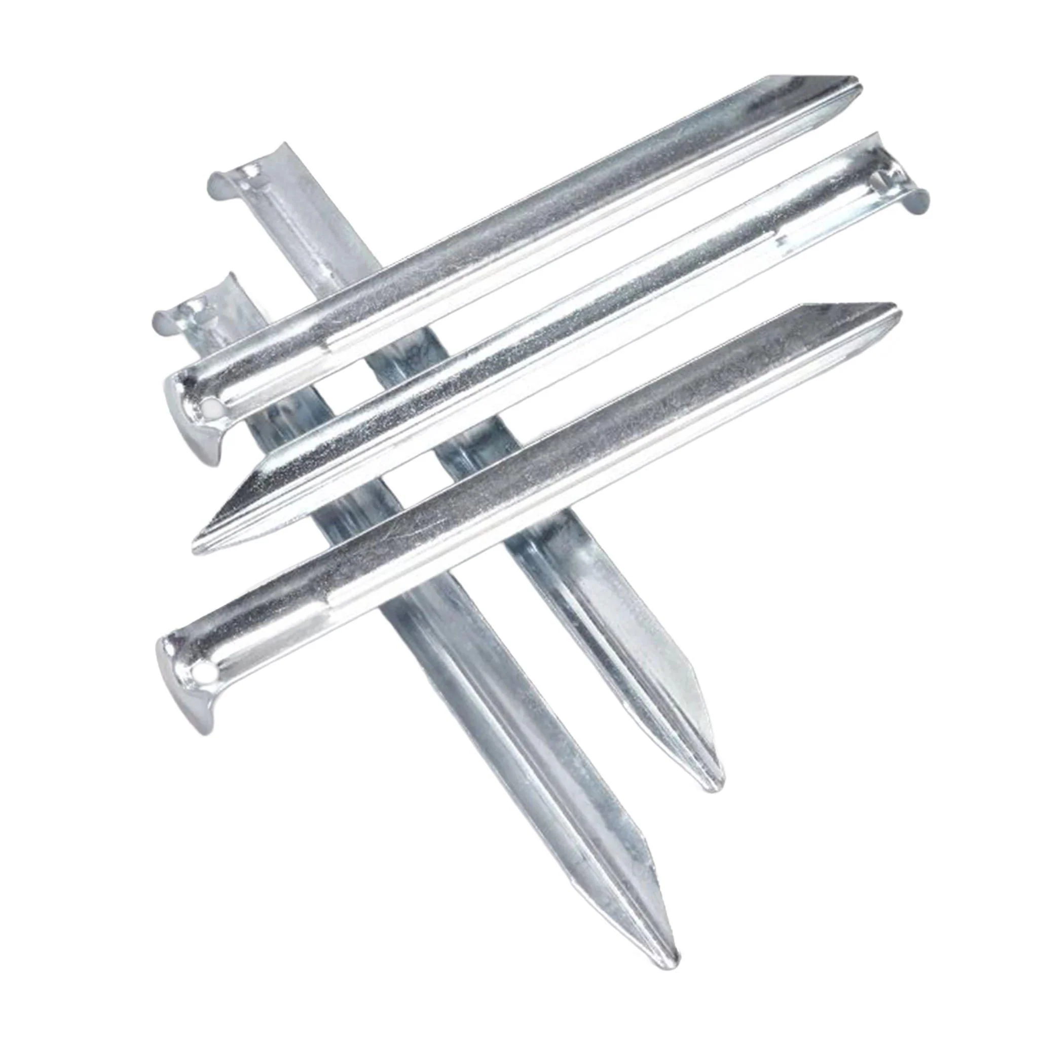 V Shaped Steel Tent Pegs - 5 Pack - Image 3