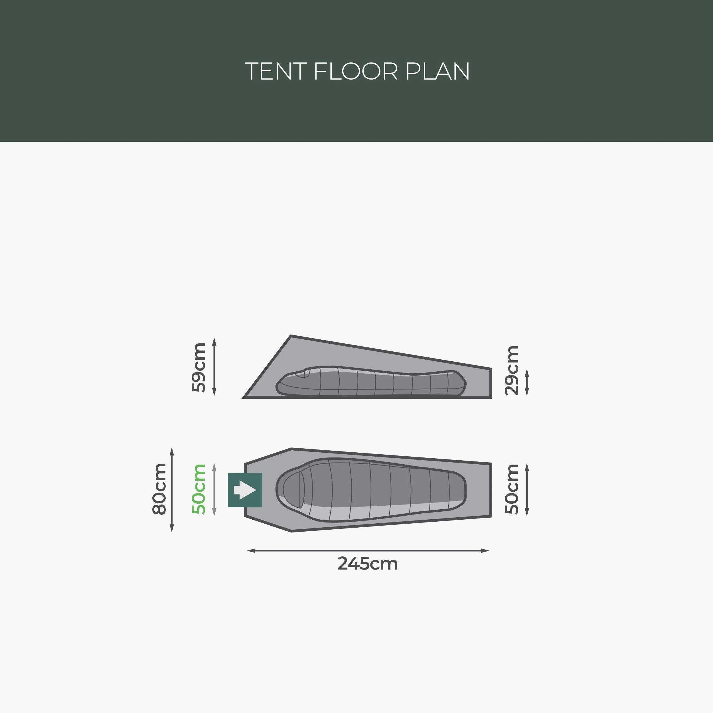 Falcon Bivi Tent - Green - Image 6