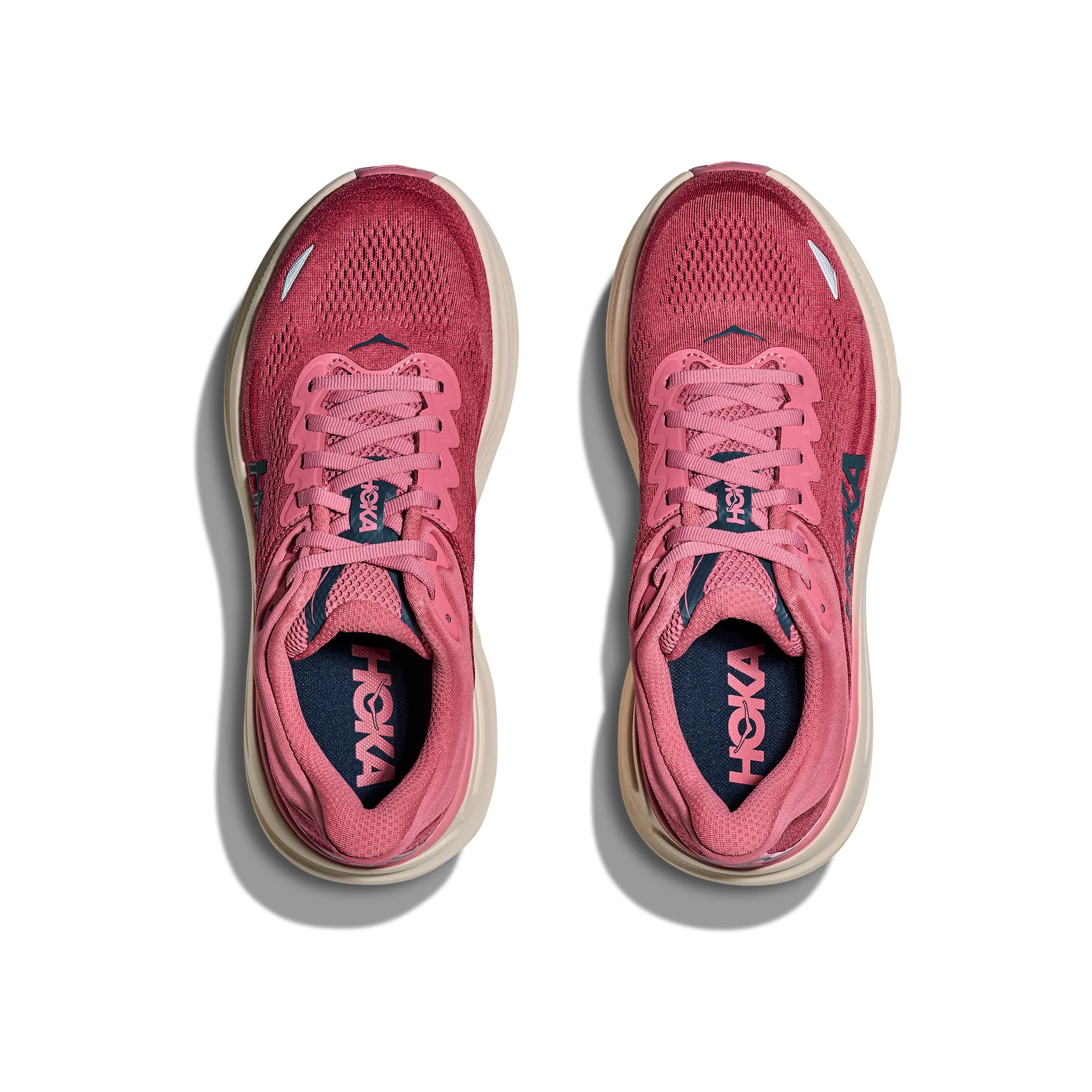 Women's Bondi 9 Road Running Shoes (Wide) - Pink - Image 5