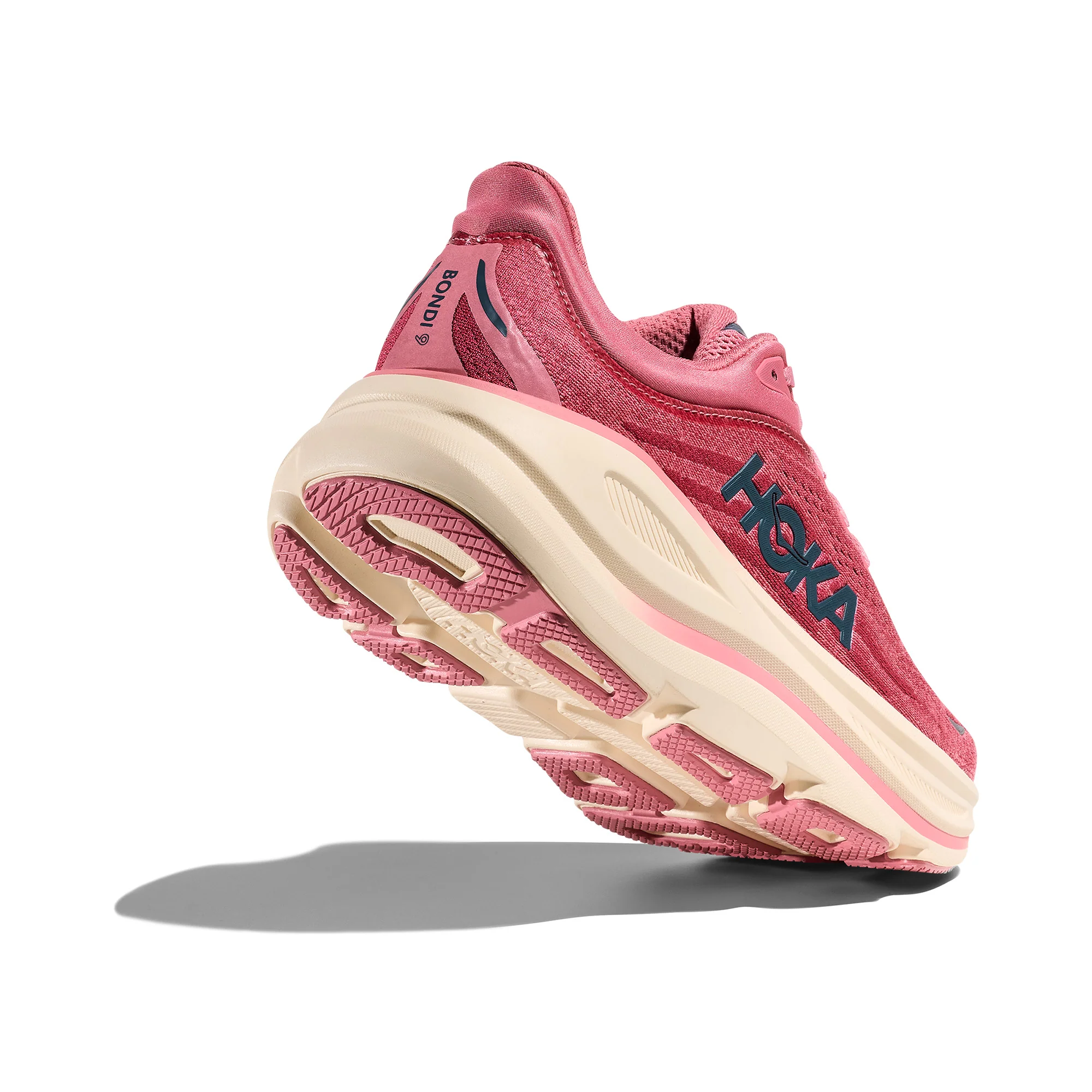Women's Bondi 9 Road Running Shoes (Wide) - Pink - Image 7