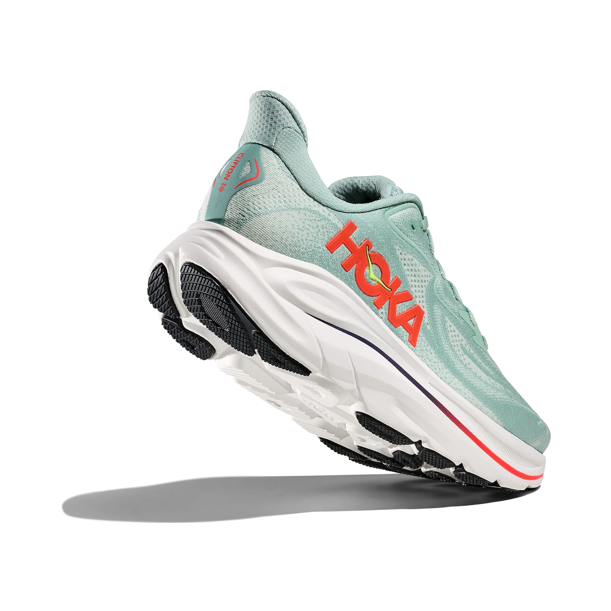 Men's Clifton 10 Road Running Shoes - Green - Image 7
