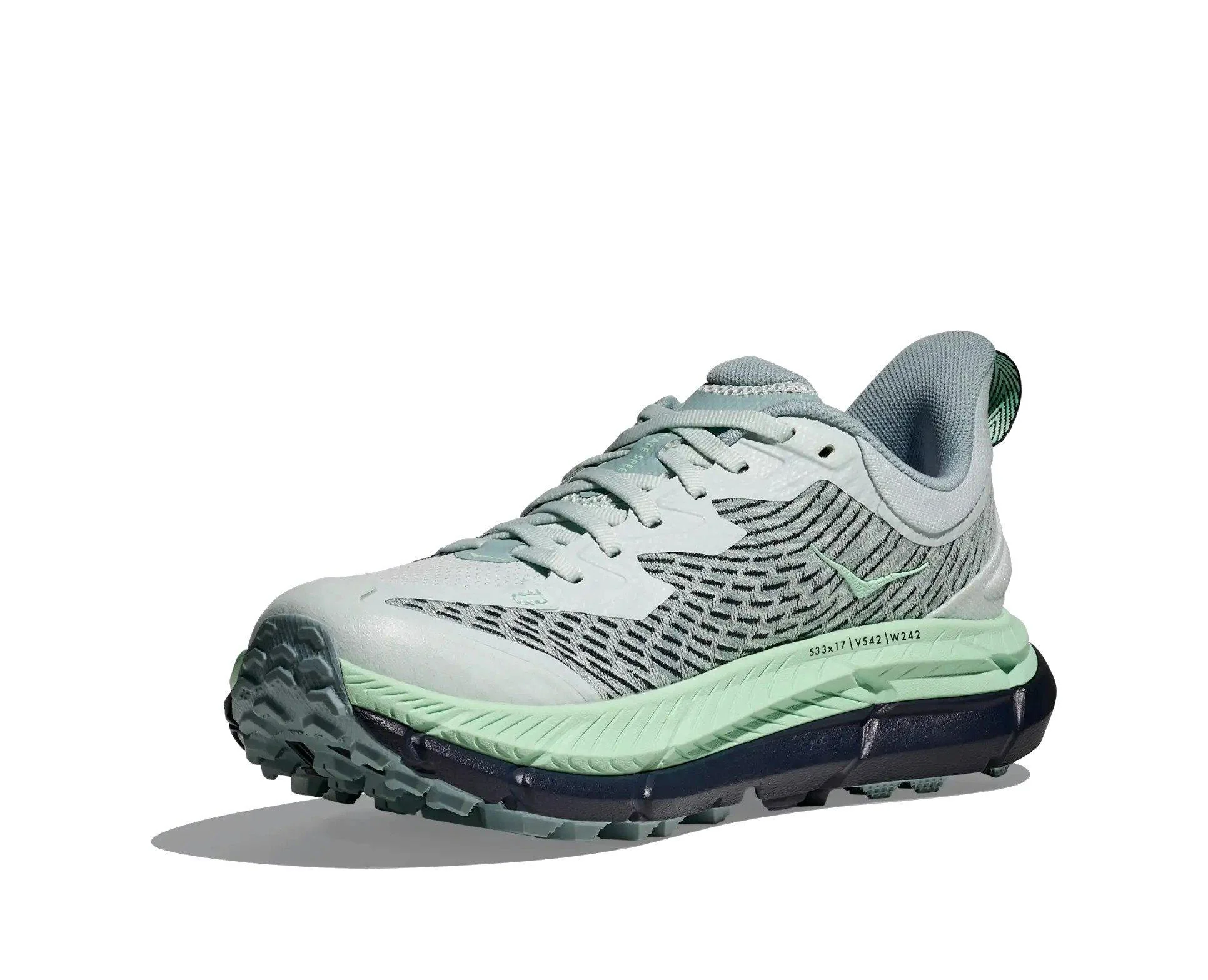 Women's Mafate Speed 4 Trail Running Trainers - Mint - Image 3