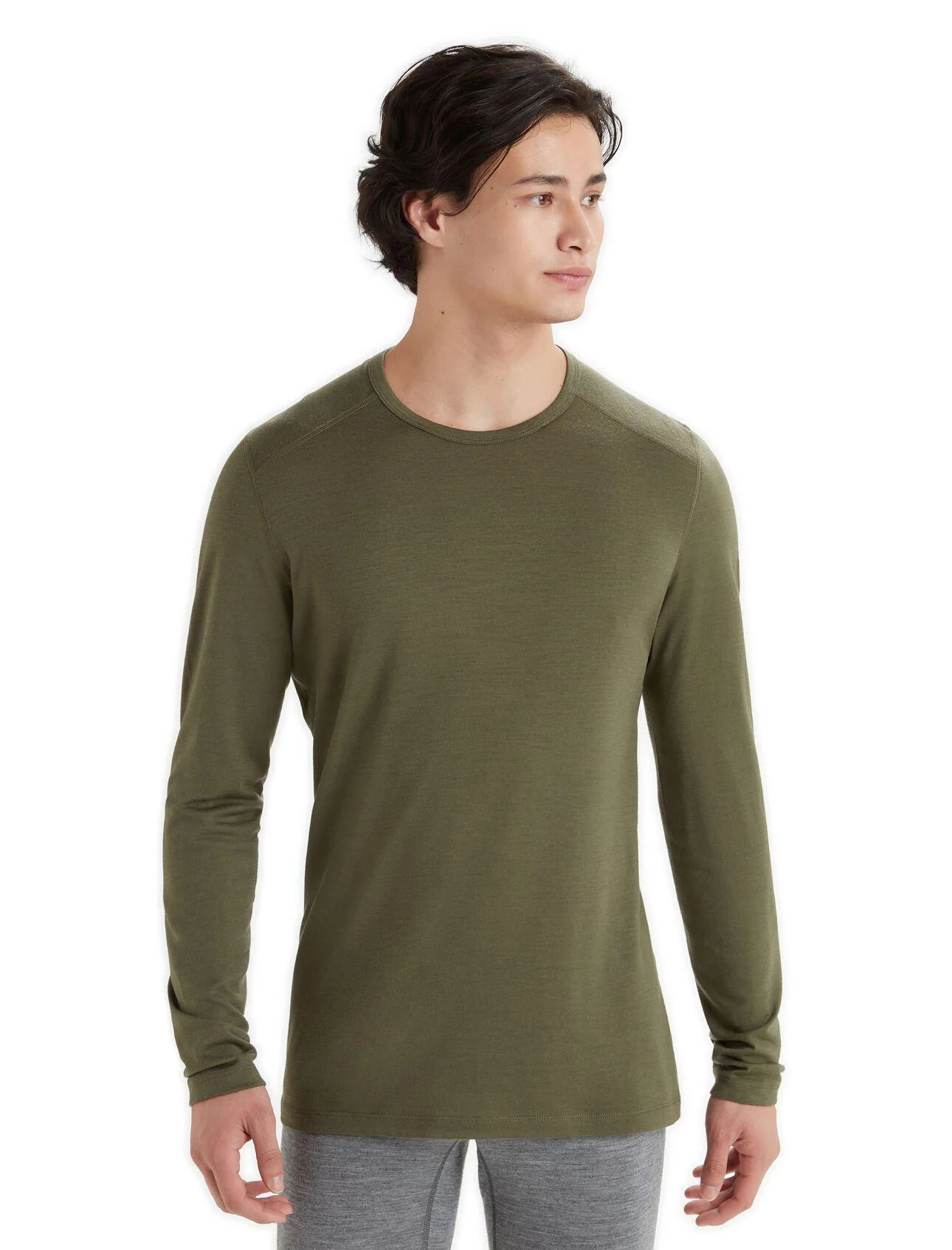 Men's 200 Oasis LS Crewe - Green
