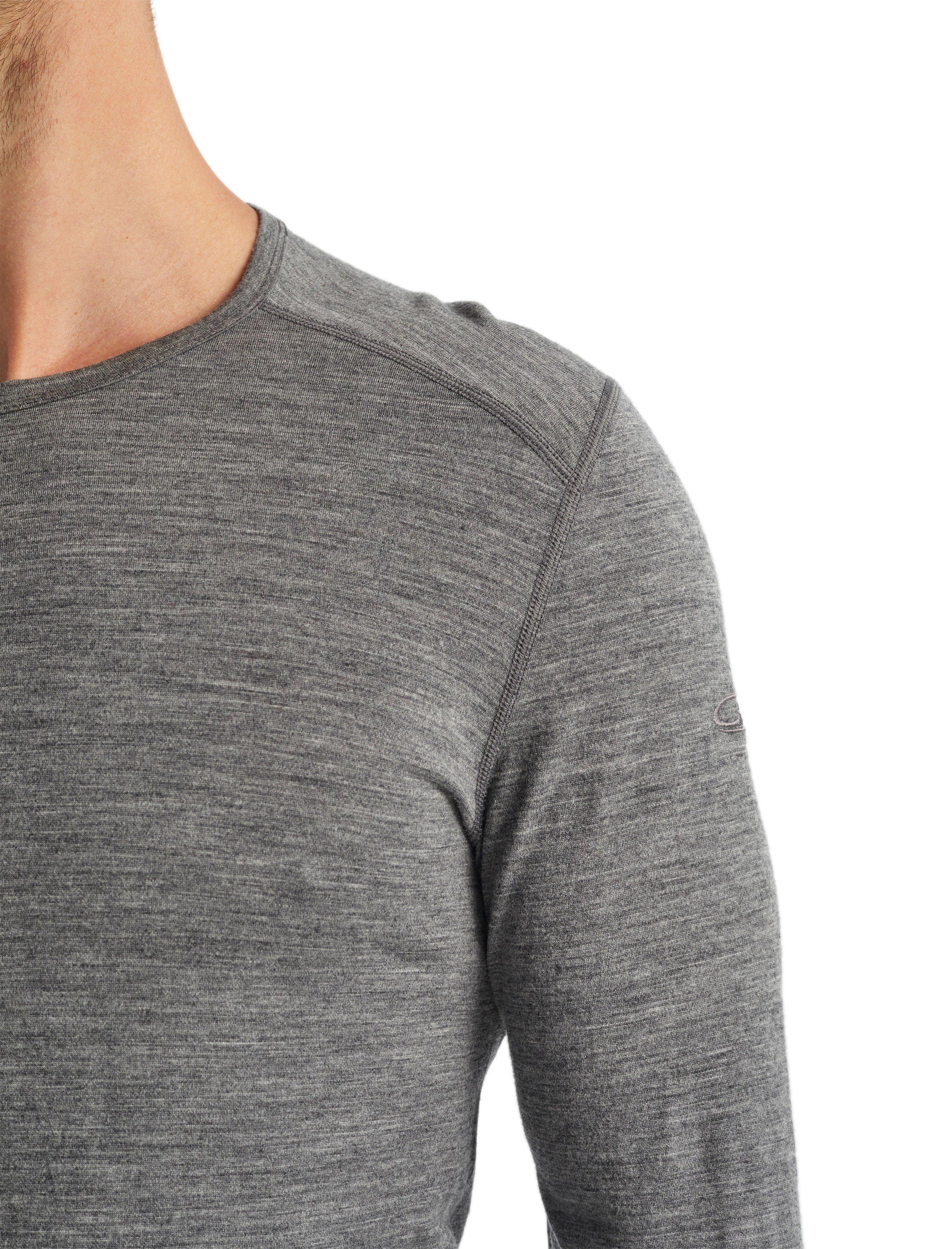 Men's Oasis 200 Long-Sleeve Crewe Base Layer Top - Grey - Image 3