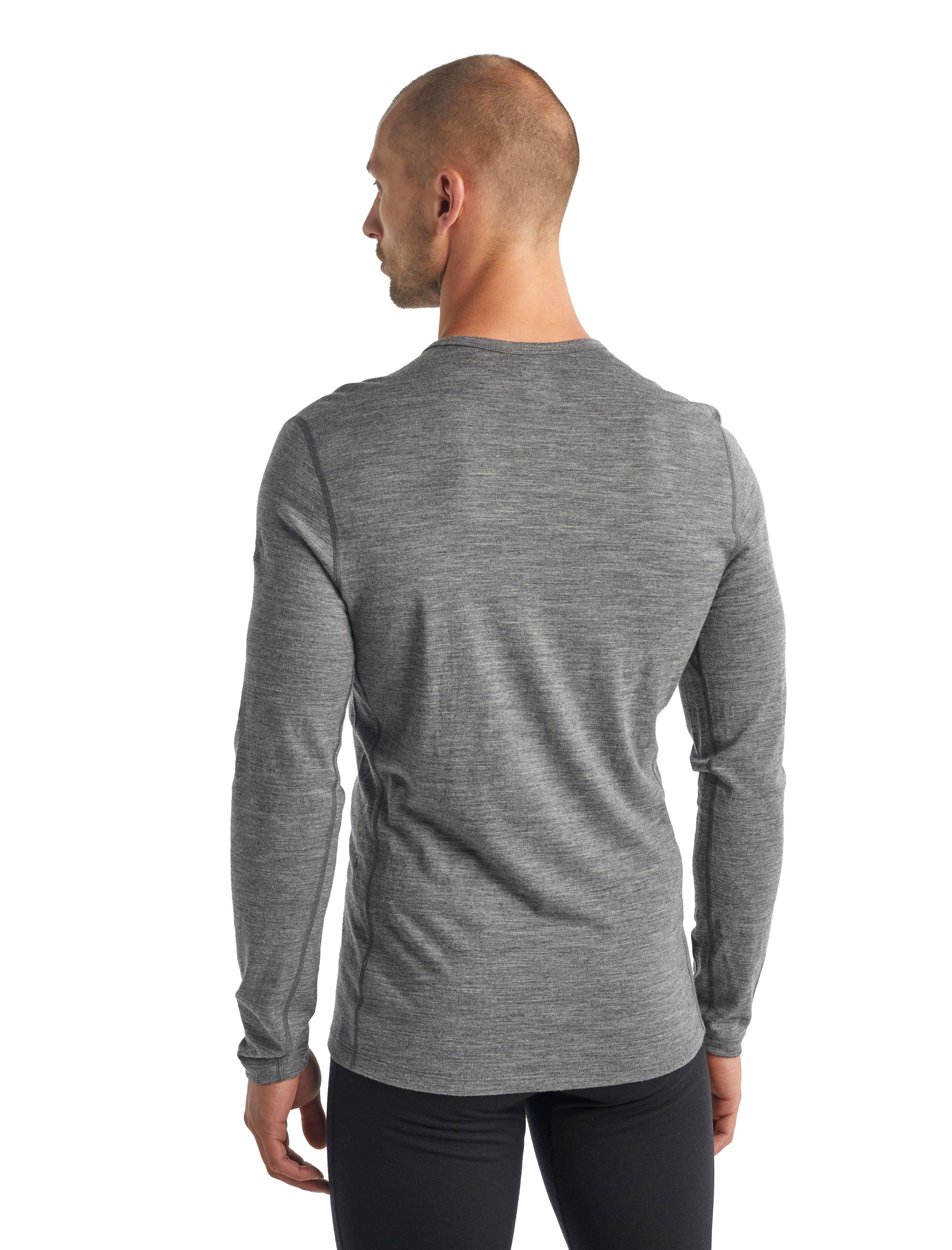 Men's Oasis 200 Long-Sleeve Crewe Base Layer Top - Grey - Image 4