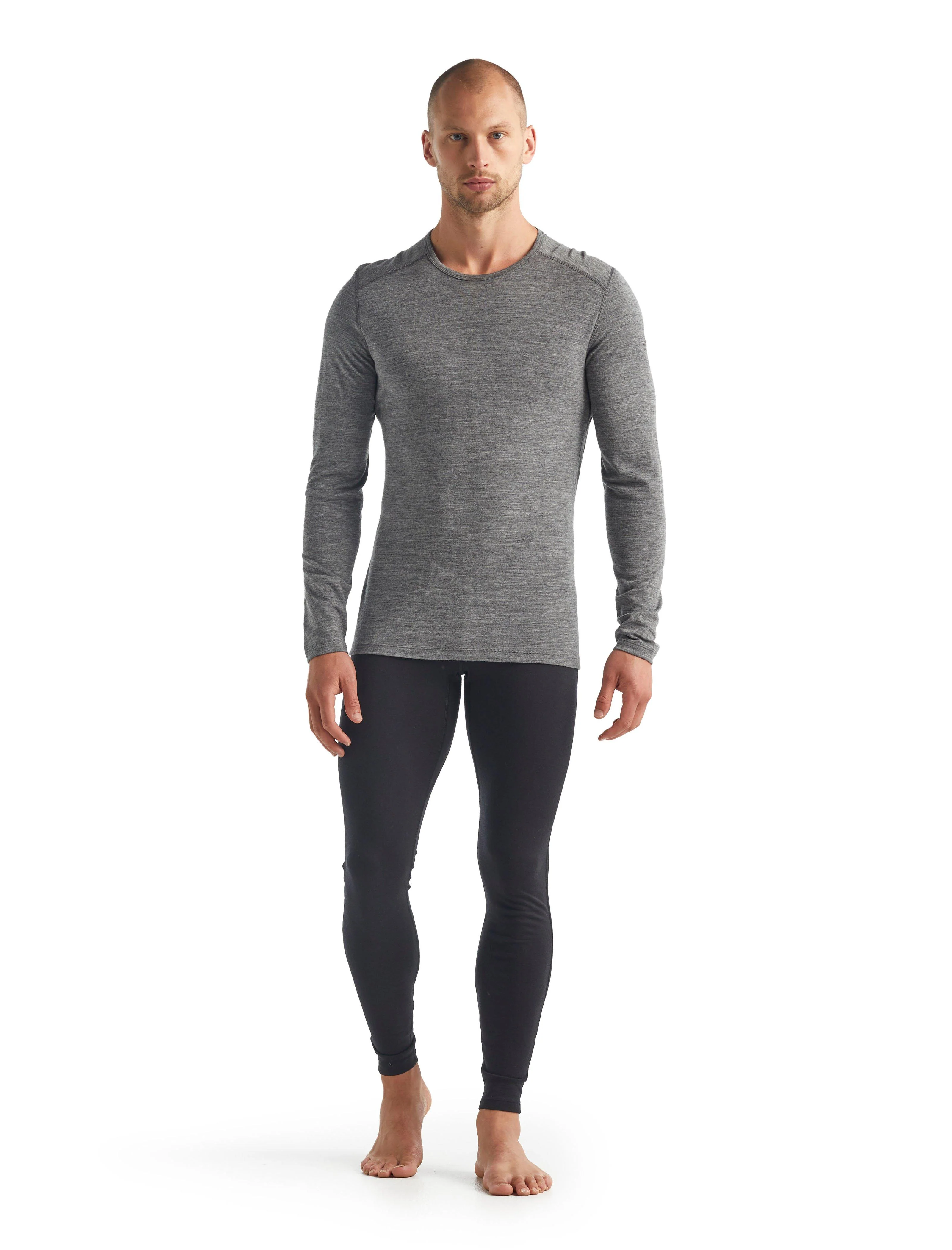 Men's Oasis 200 Long-Sleeve Crewe Base Layer Top - Grey - Image 5