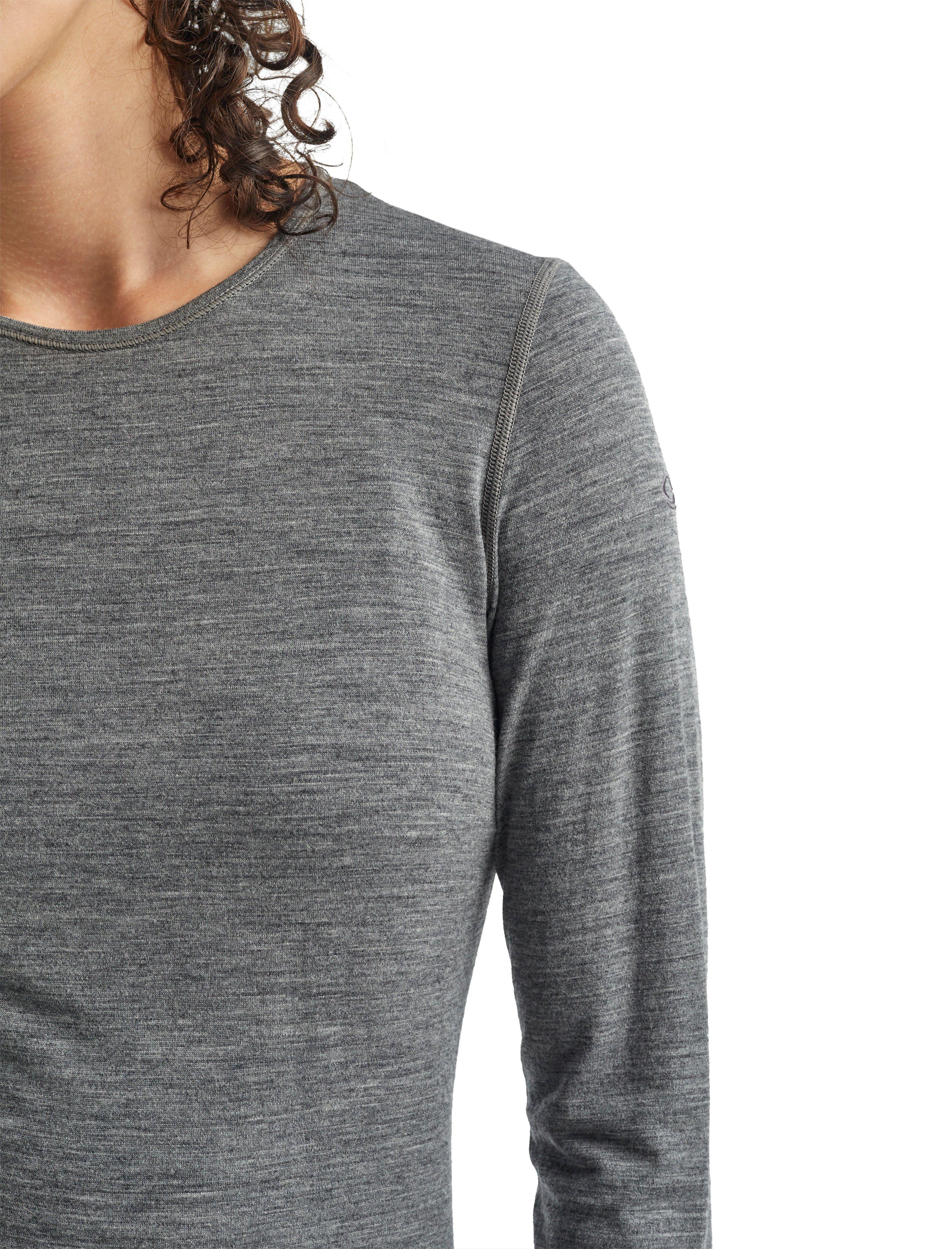 Women's 200 Oasis Long Sleeve Crewe - Gritstone Heather - Image 5