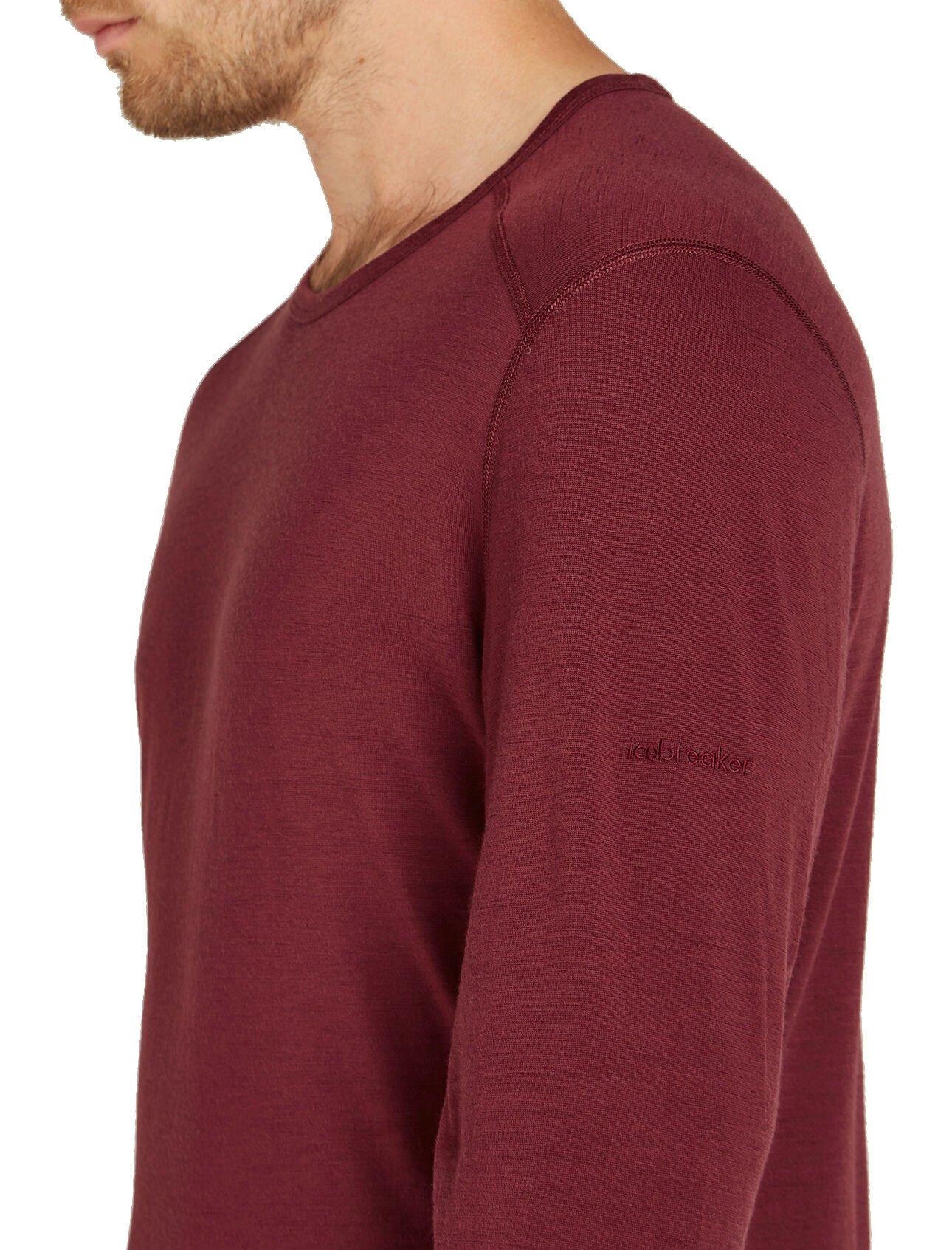 Men's 200 Oasis Long Sleeve Crewe - Red - Image 5