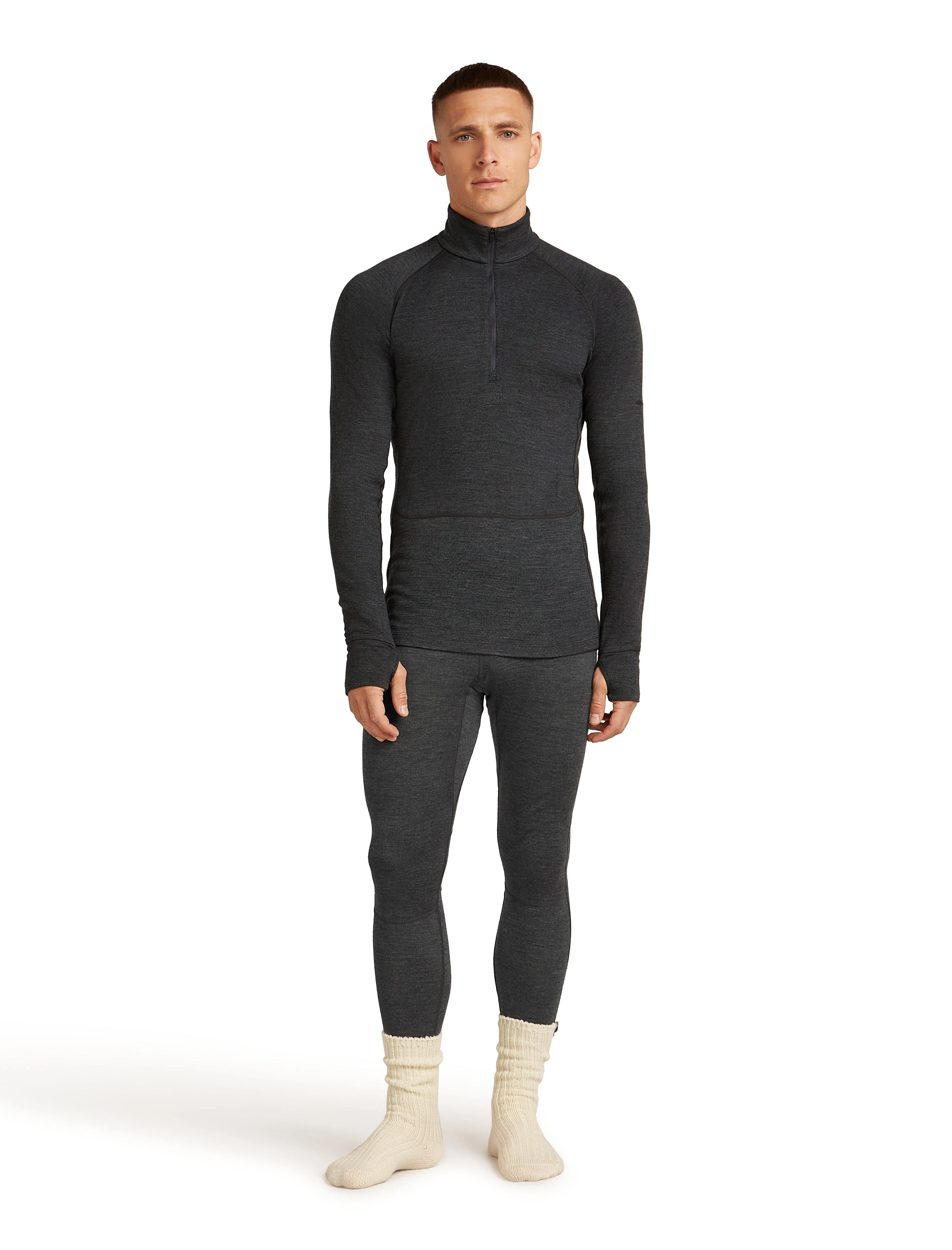 Men's 260 Zoneknit Long Sleeve Half Zip - Grey - Image 2