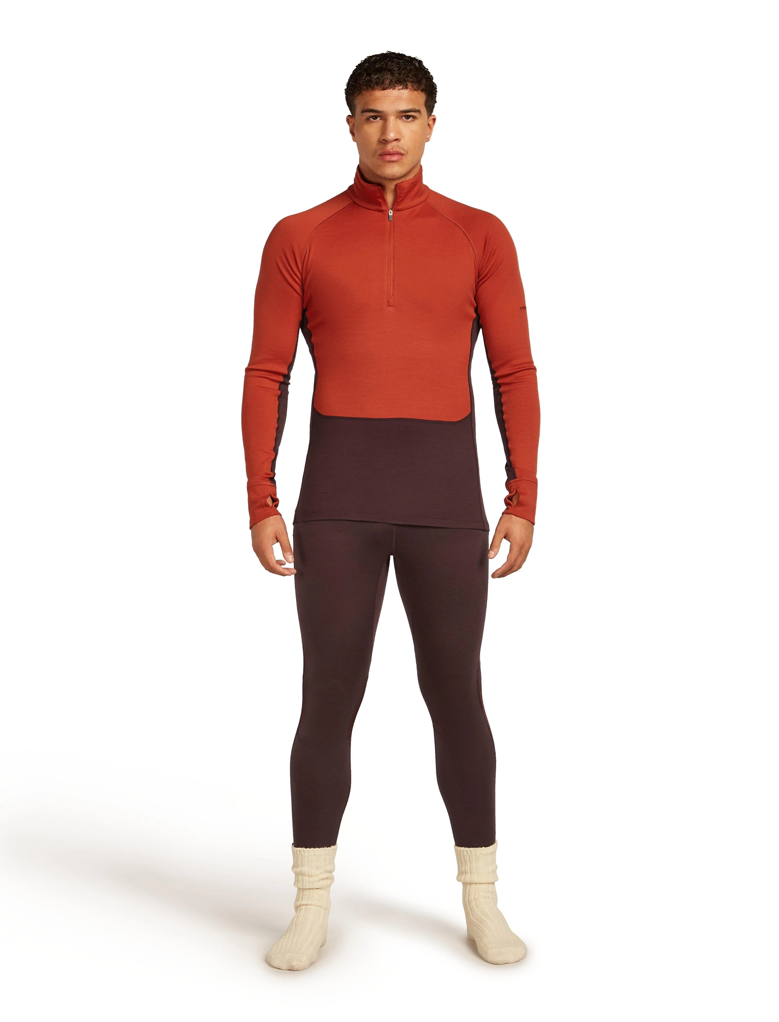 Men's 260 Zoneknit Long Sleeve Half Zip - Red - Image 2