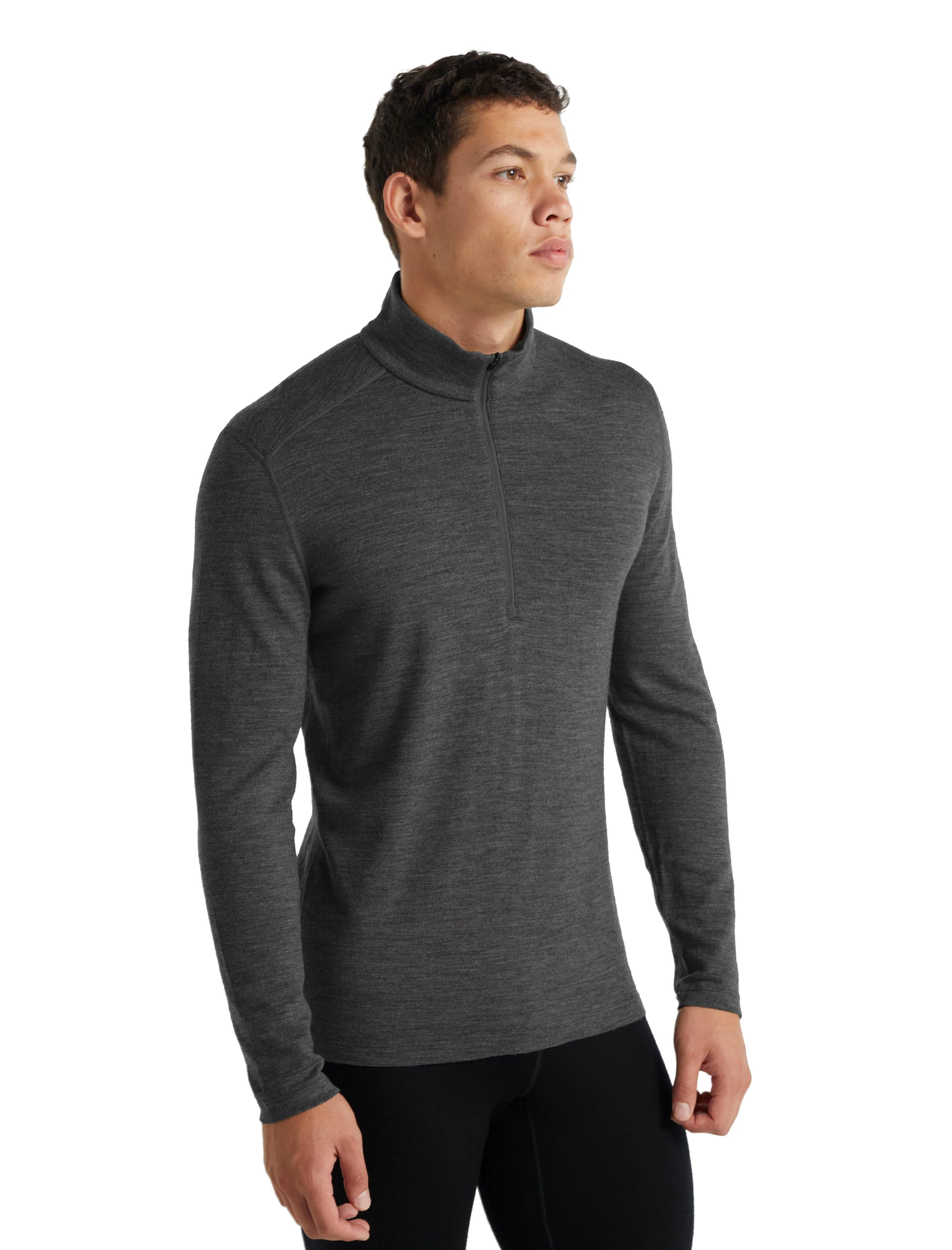 Men's Merino 260 Tech Long-Sleeve Half Zip Thermal Top - Grey - Image 5