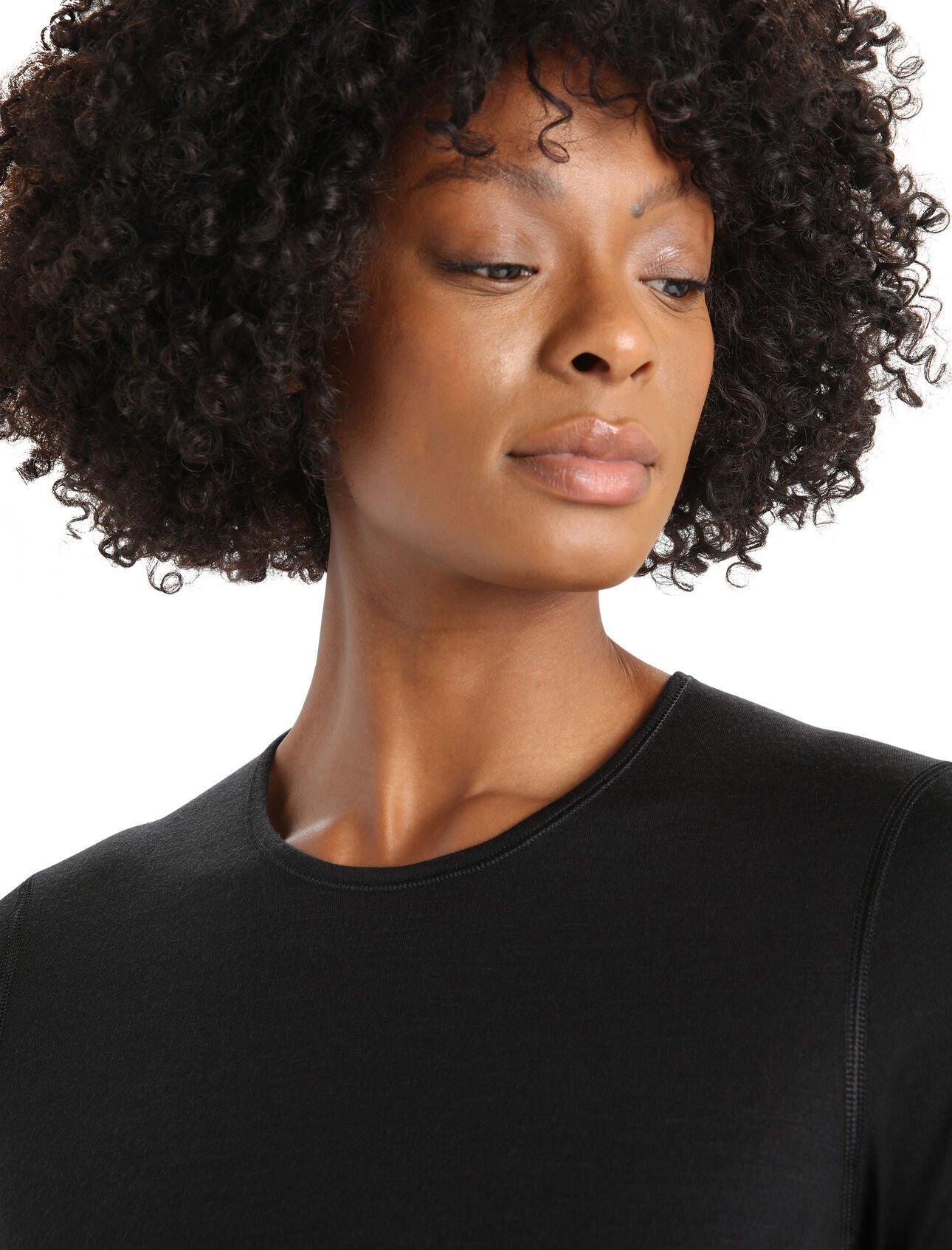 Women's Merino 200 Oasis Long Sleeve - Black - Image 4