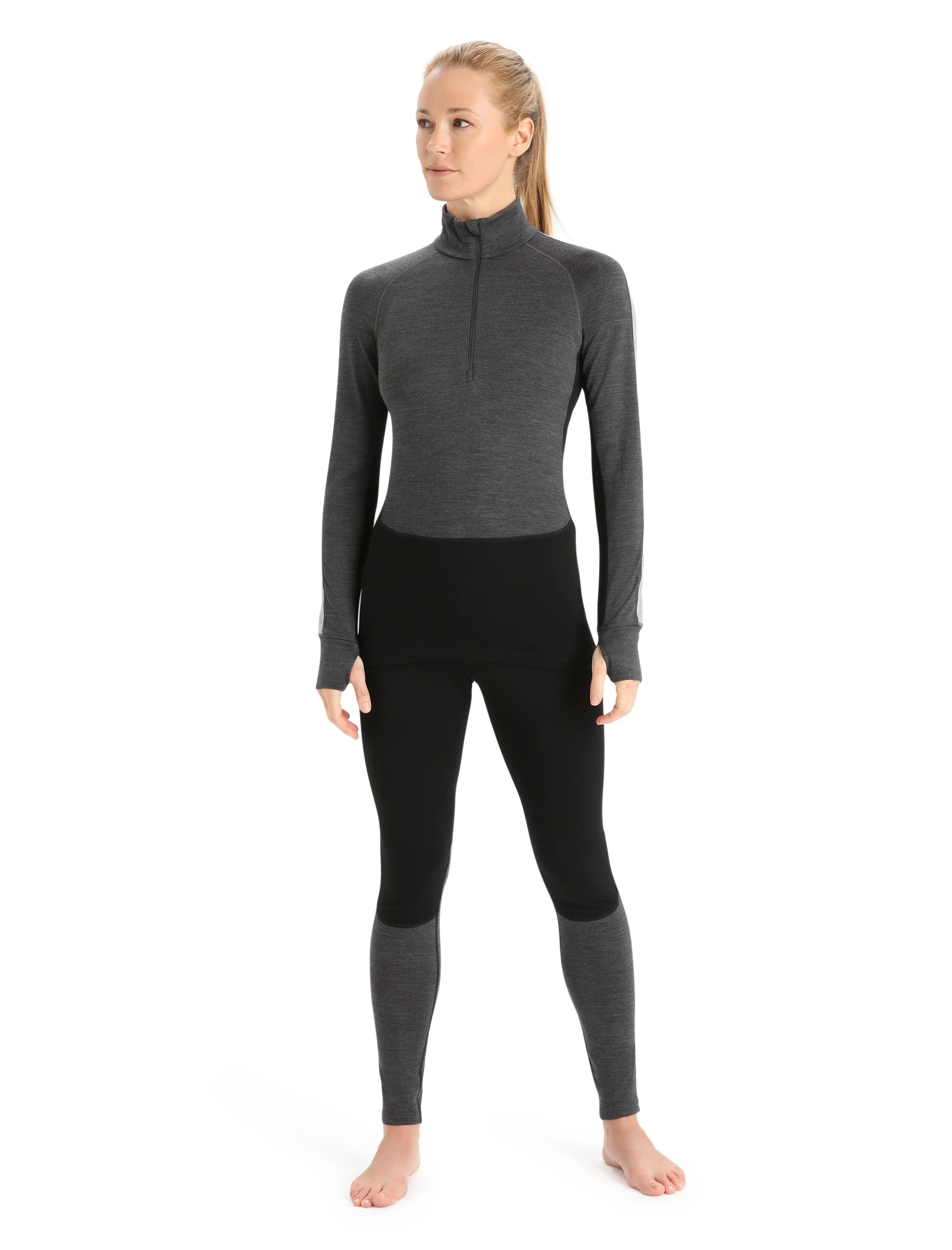 Women's 260 Zoneknit LS Half Zip - Grey - Image 4