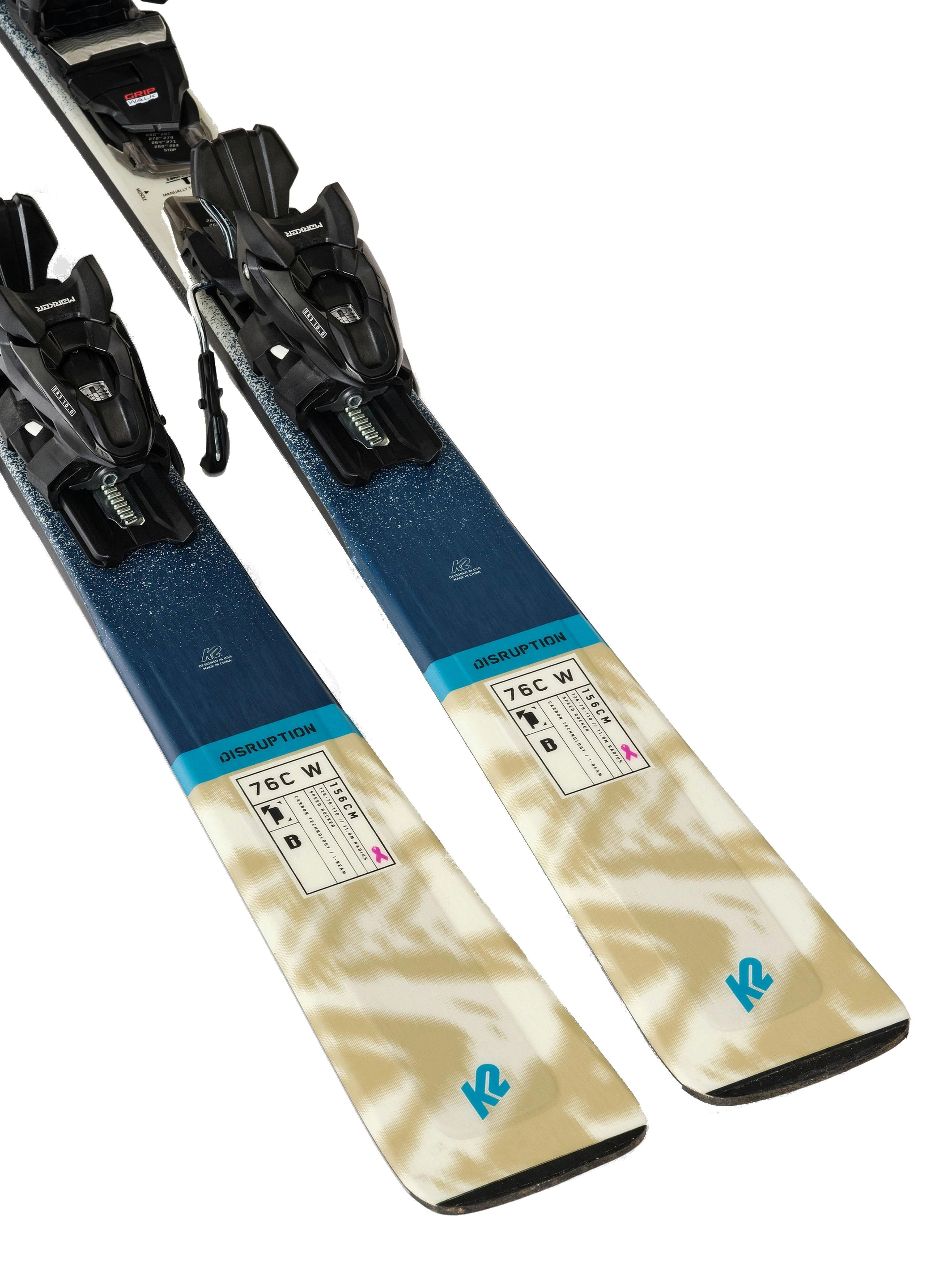 Women's Disruption 76C Skis + ER3 10 Bindings - Blue - Image 5