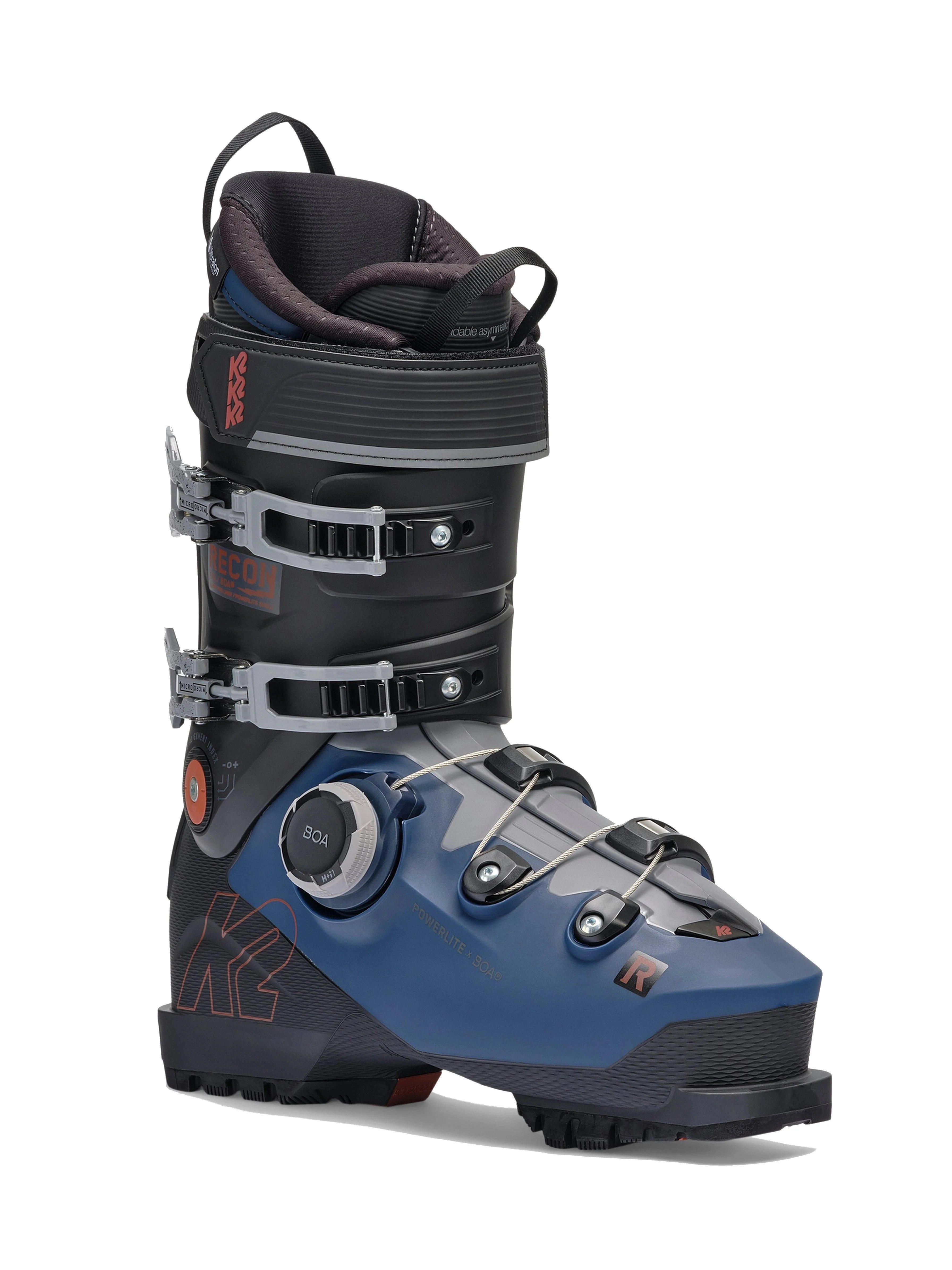 Men's Recon 110 BOA Ski Boots - Black / Blue - Image 3