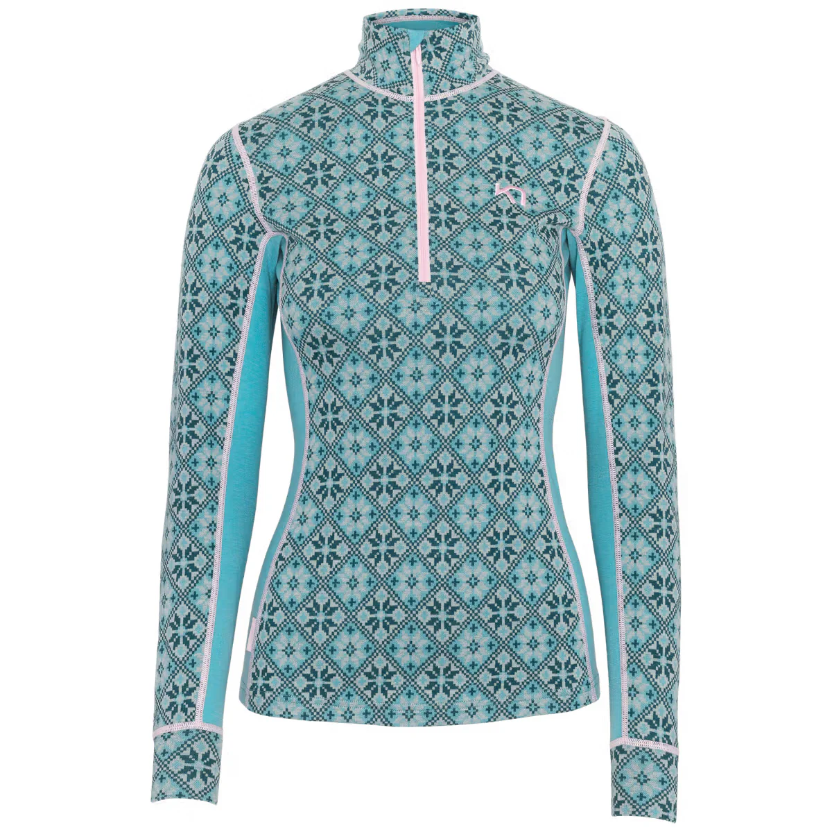 Women's Rose 1/2 Zip Base Layer Top - Blue