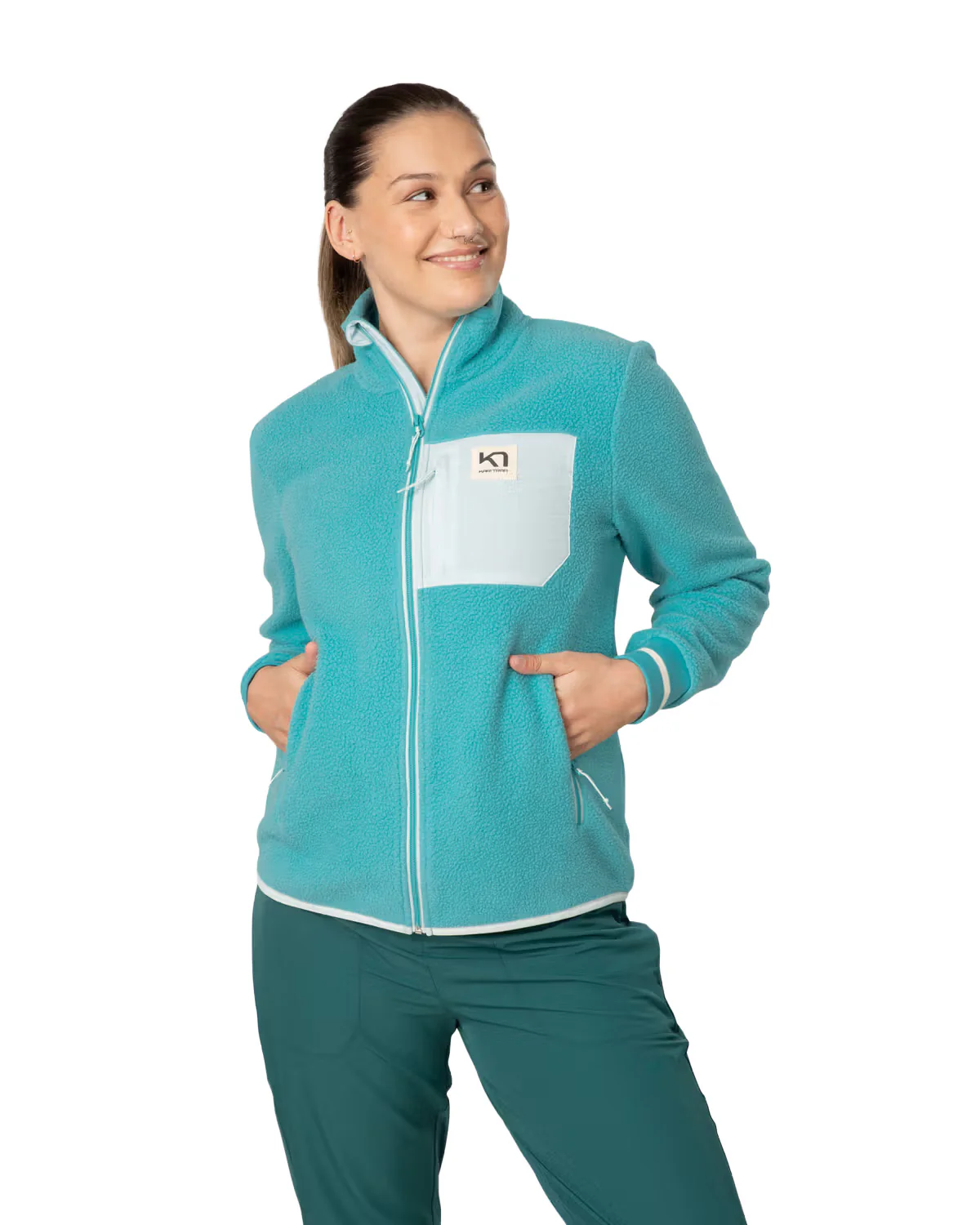 Women's Rothe Full Zip Fleece - Blue - Image 3