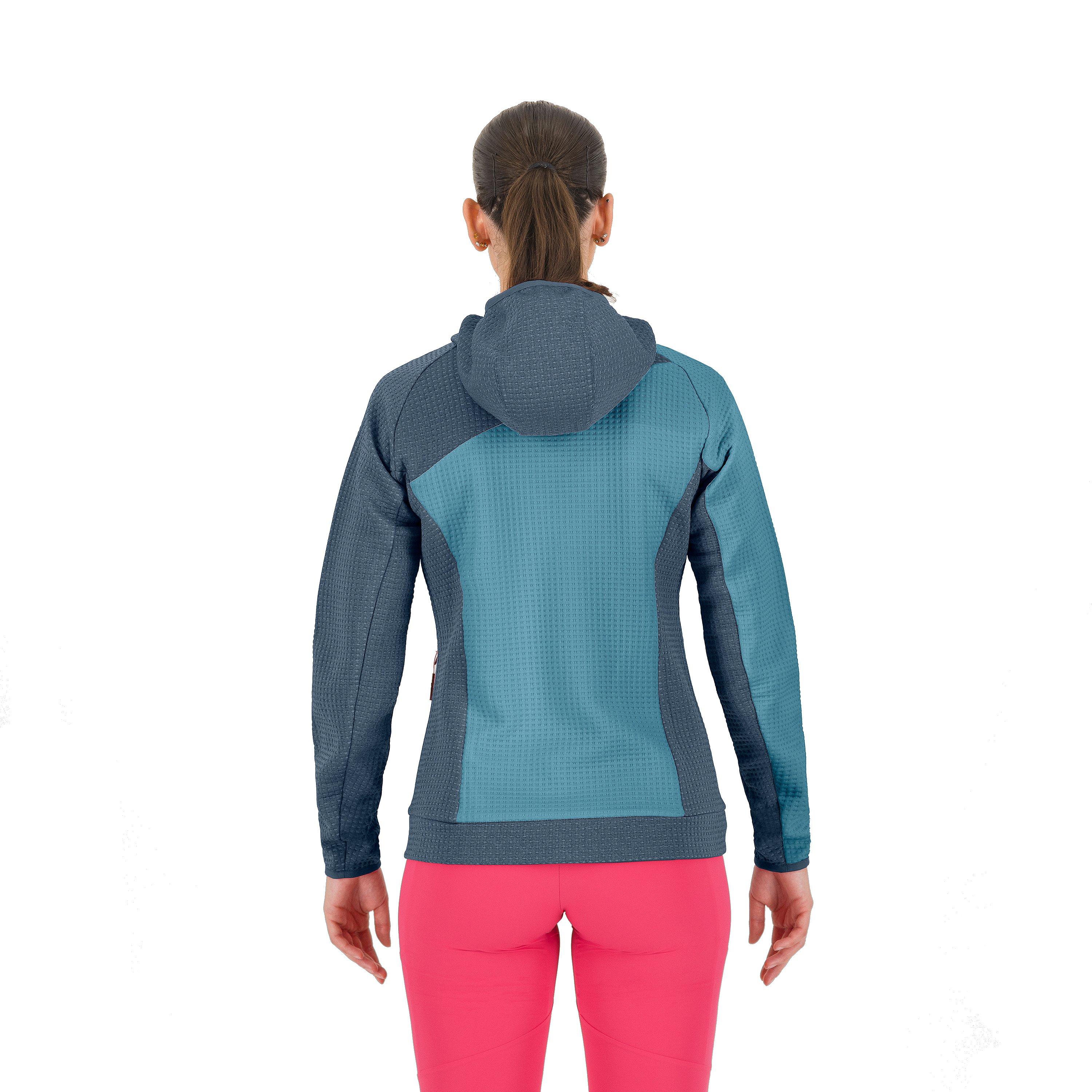 Women's Averau Full Zip Hoodie Fleece - Blue - Image 4