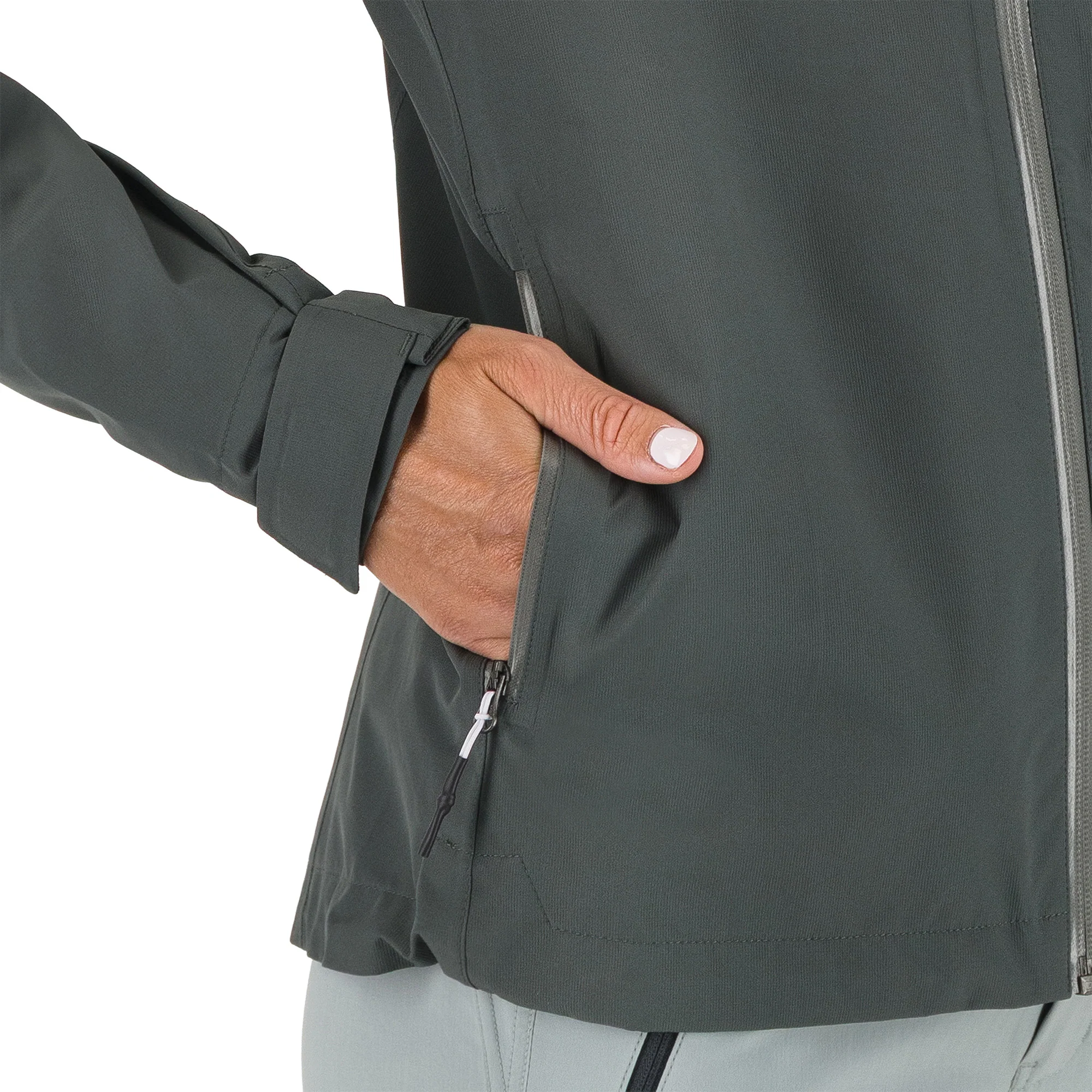 Women's Pluvia Waterproof Jacket - Grey - Image 7