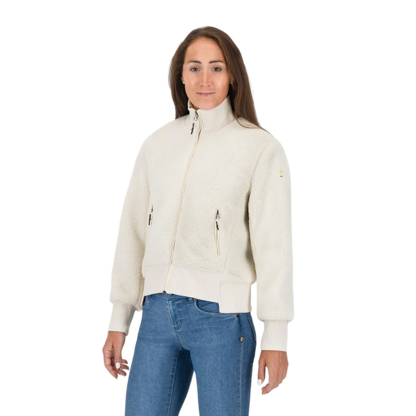 Women's Sass Bece Bomber Jacket - Cream - Image 4