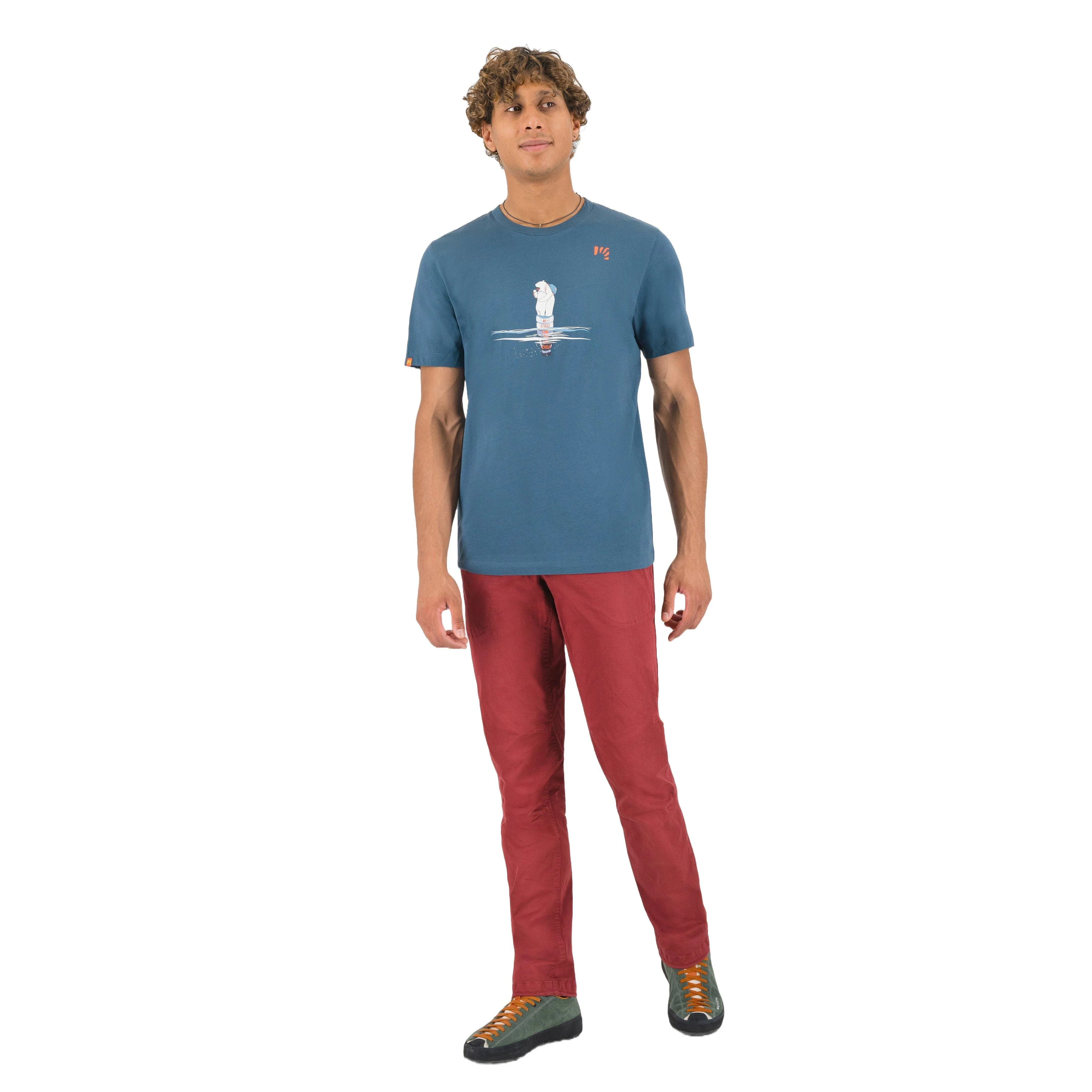 Men's Wild Animal T-Shirt - Blue - Image 6
