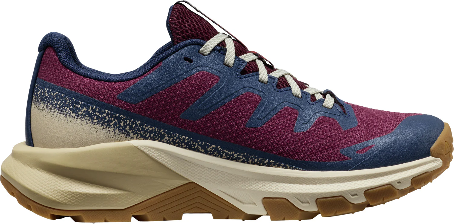 Women's Targhee Apex Waterproof Hiking Shoes - Red / Blue - Image 3