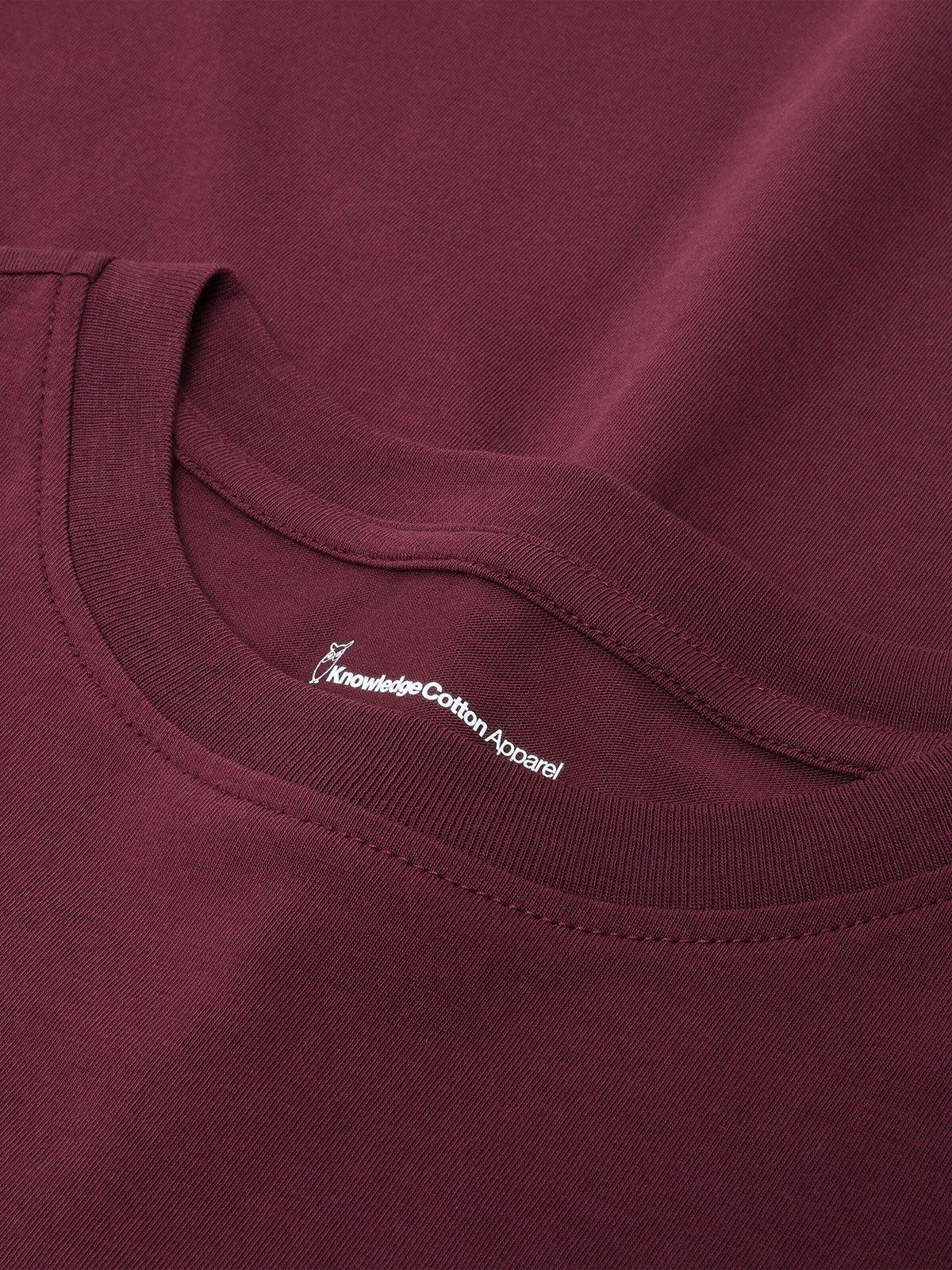 Women's Basic Cotton Long-Sleeve T-Shirt - Purple - Image 3