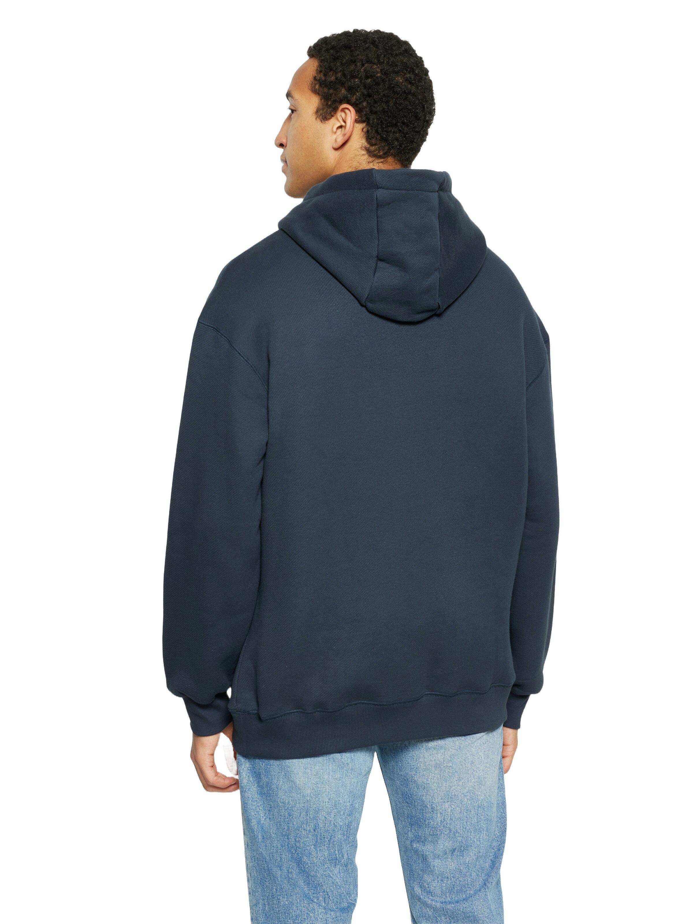 Men's Diagonal Terry Hoody - Navy - Image 4