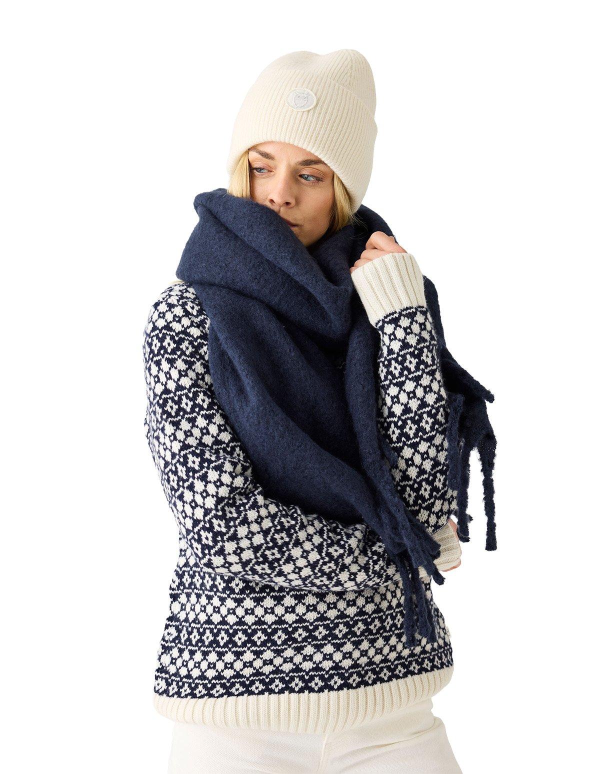Women's Lambswool Sweater - Blue - Image 3