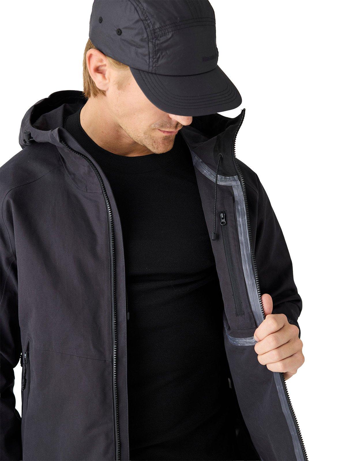 Men's Vent Canvas 270 Shell Jacket - Black - Image 4