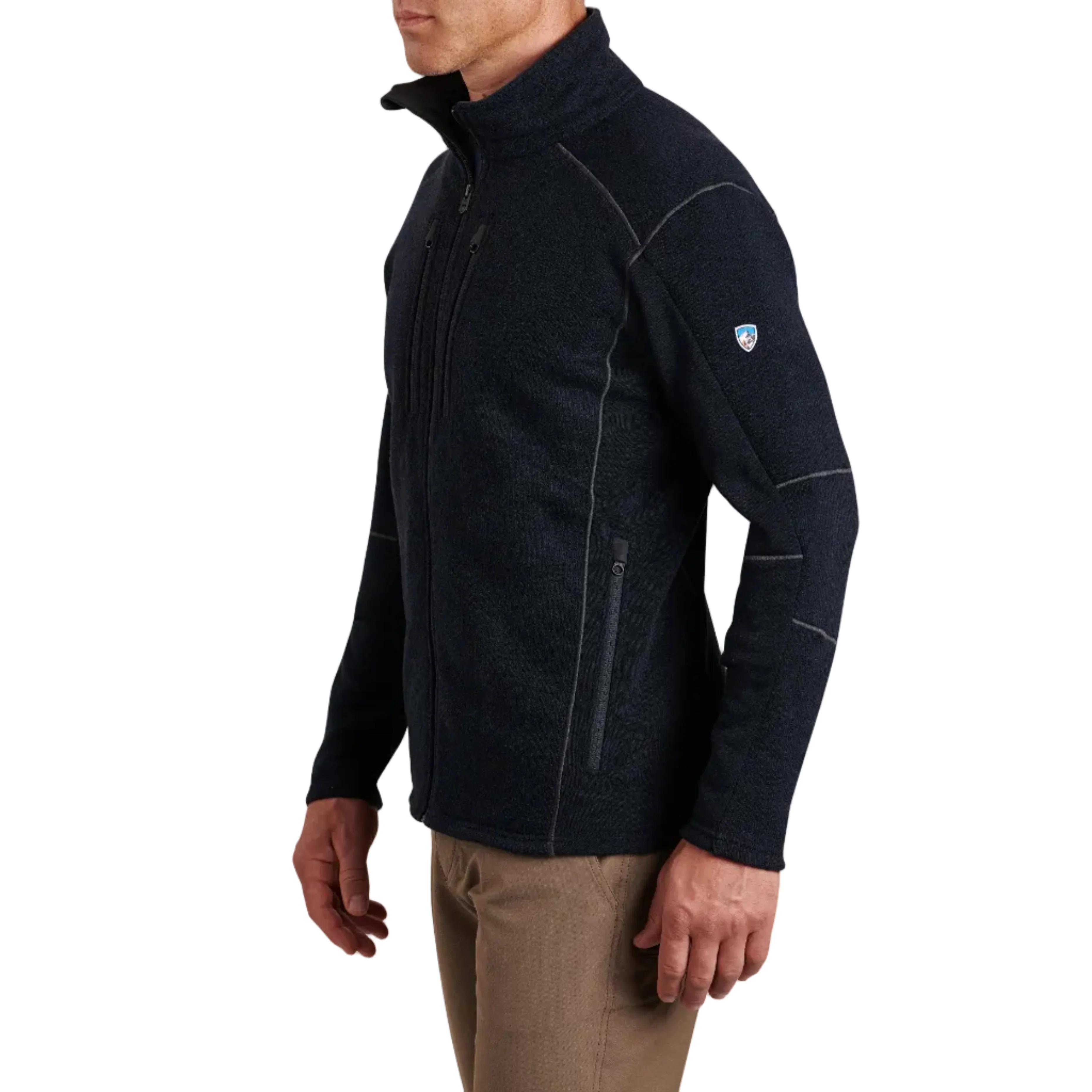 Men's Interceptr Full Zip Fleece - Navy - Image 3