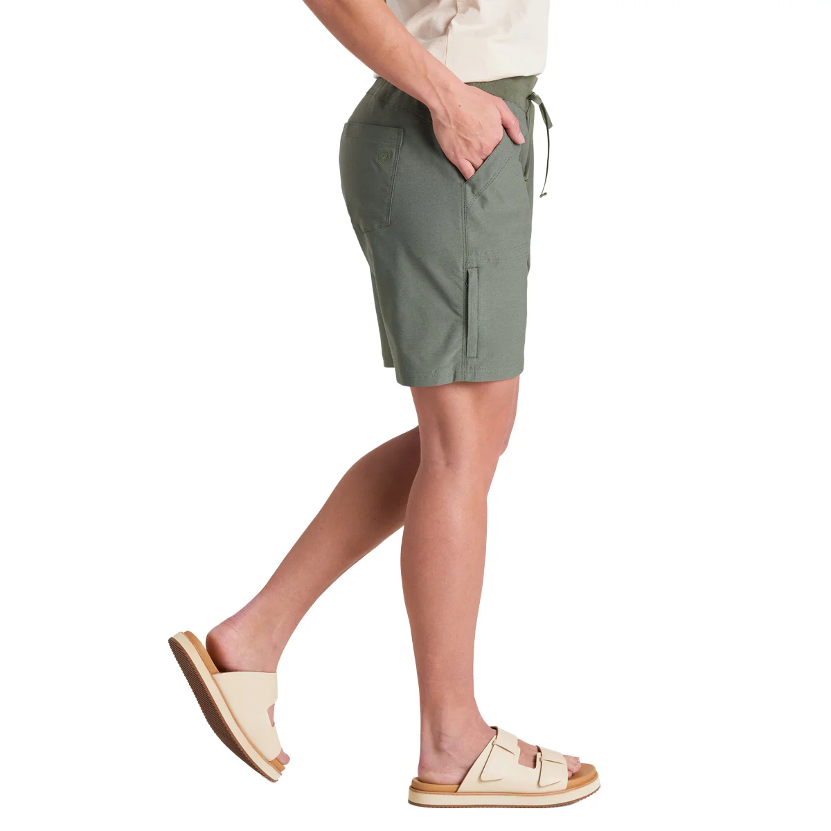 Women's Trekr 8" Pull-On Shorts - Green - Image 3