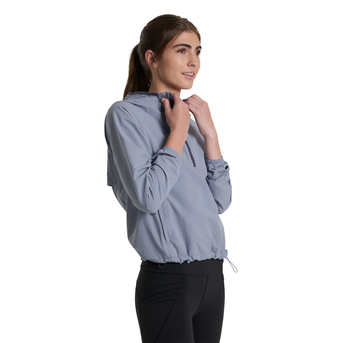 Women's Wander 1/2 Zip Softshell Jacket - Blue - Image 3