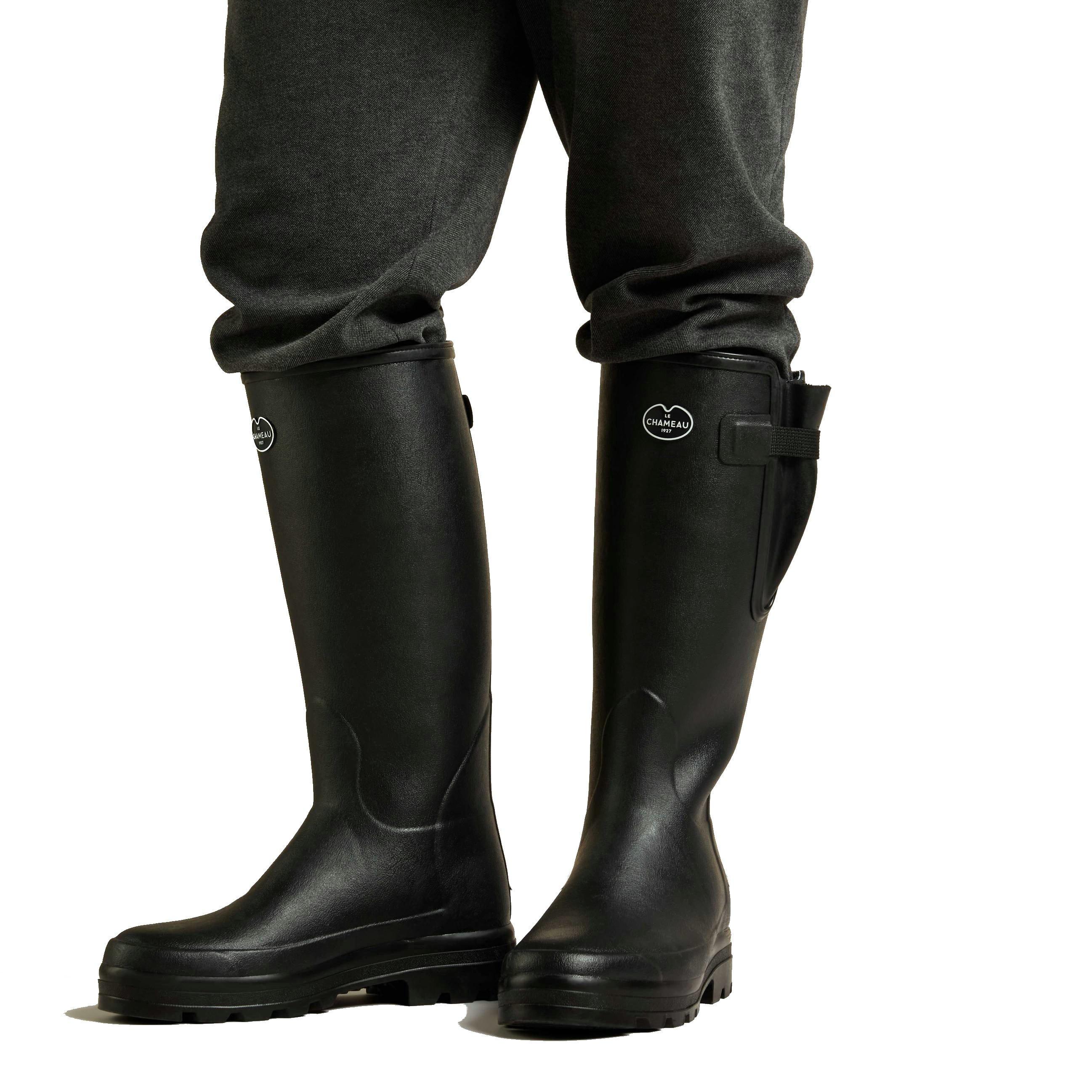 Men's Vierzonord B200 Wellington Boots - Black - Image 2