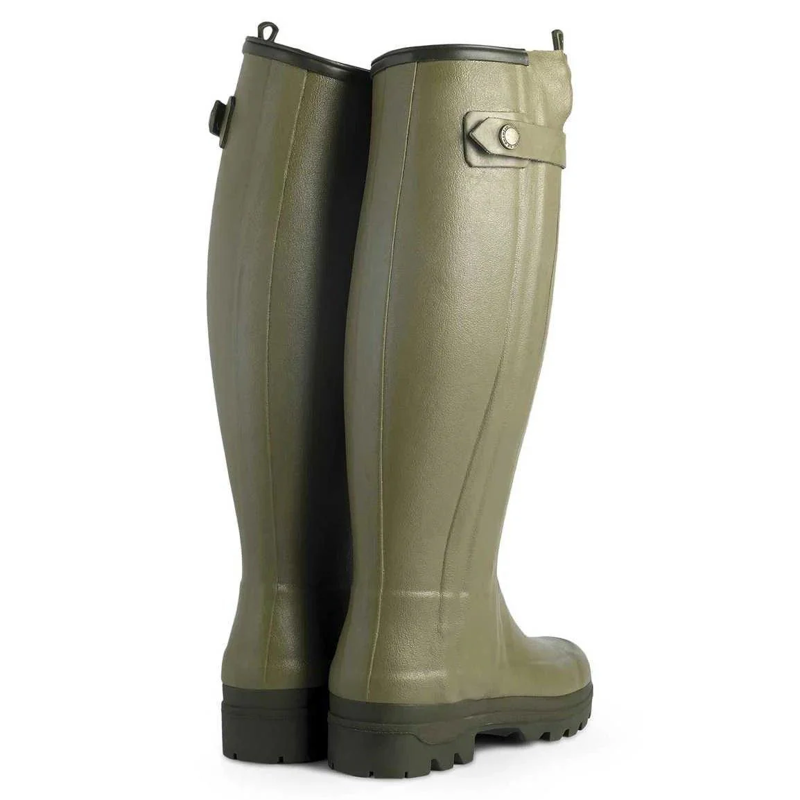 Women's Chasseur Neoprene Lined Wellington Boots - Green - Image 2