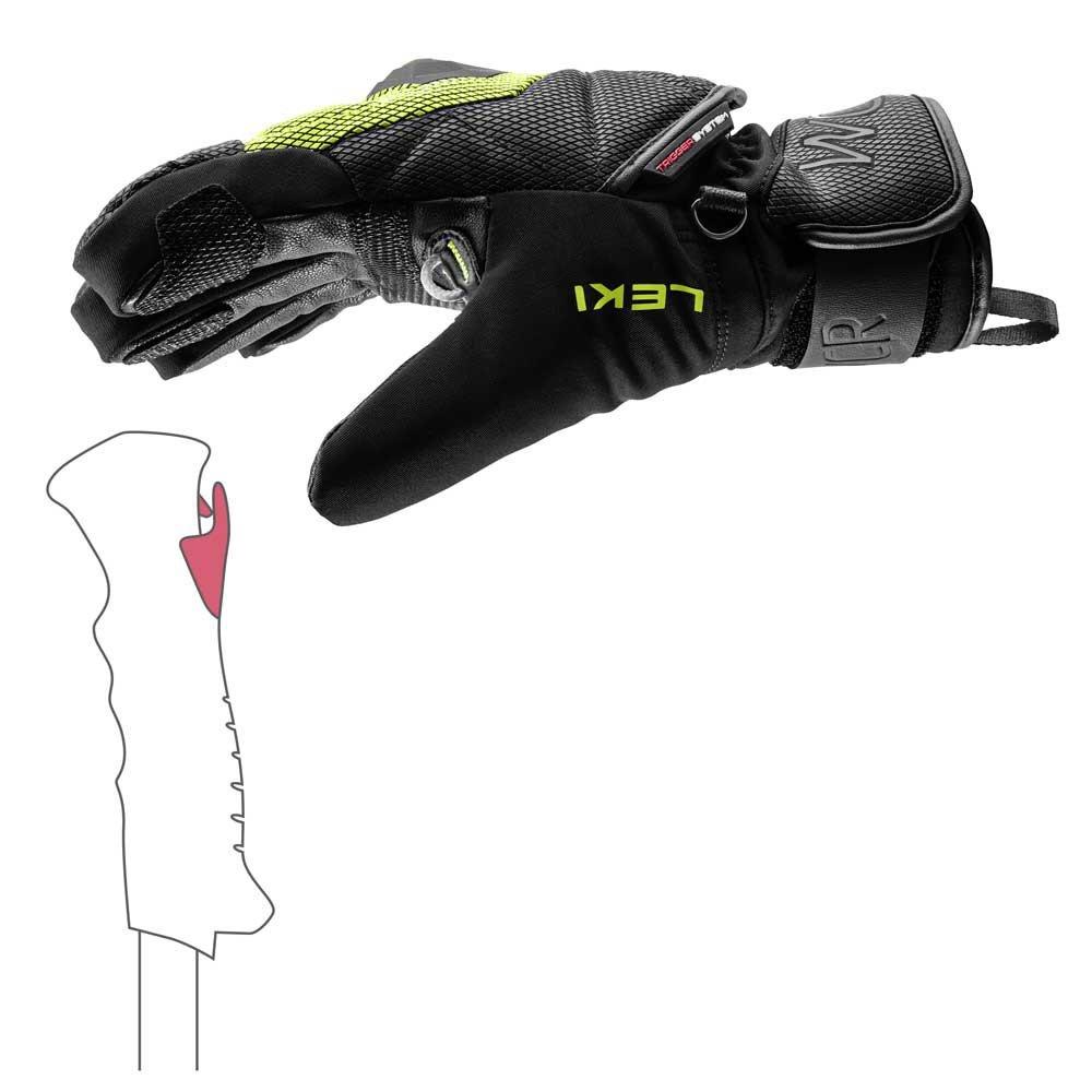 WCR Coach 3D Junior Race Gloves -  Black/Yellow - Image 6
